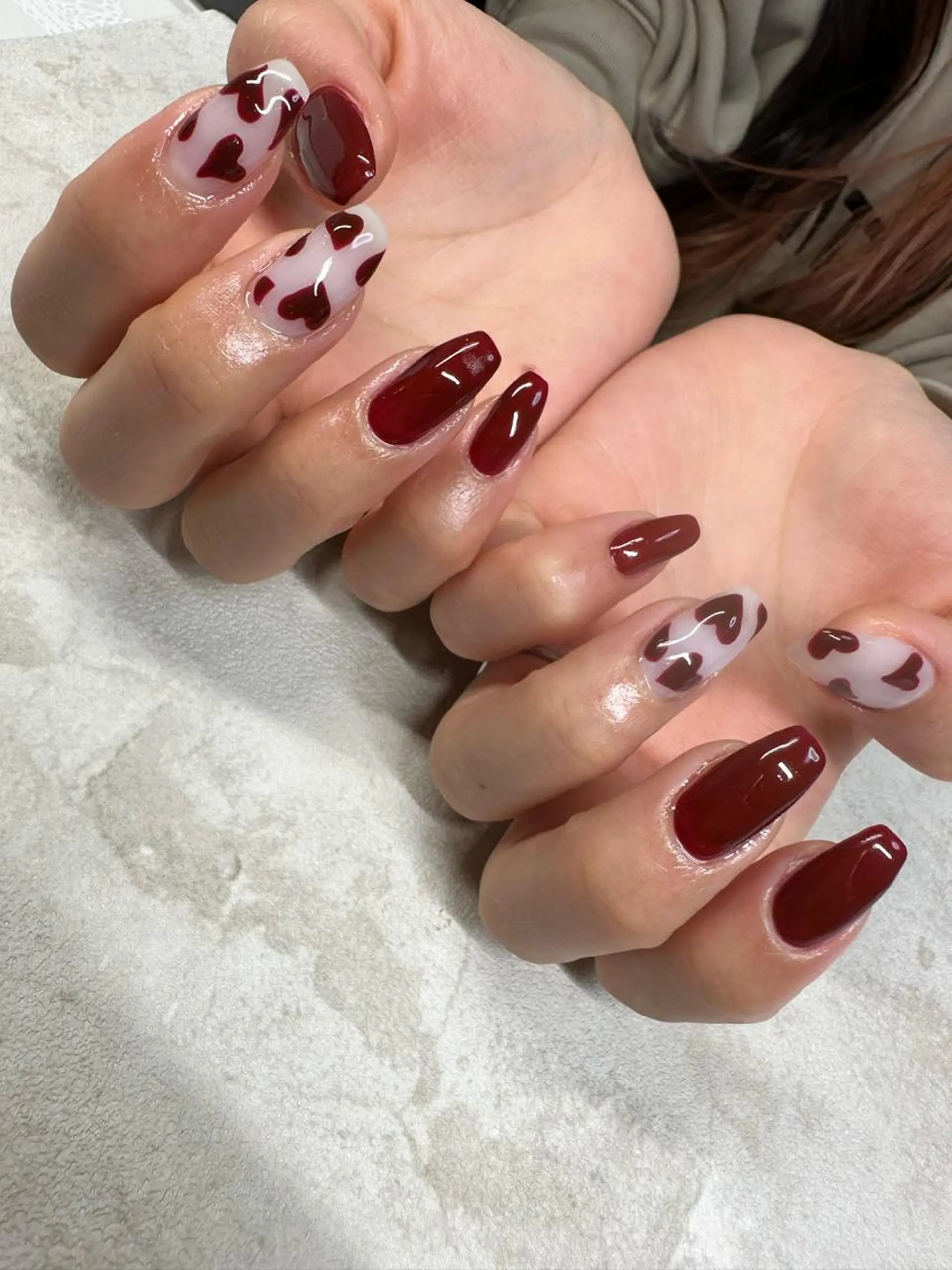 ロング カラー ヘアアレンジ キッズ ネイル マツエク・マツパ アイブロウ 福田 加奈のネイルデザイン