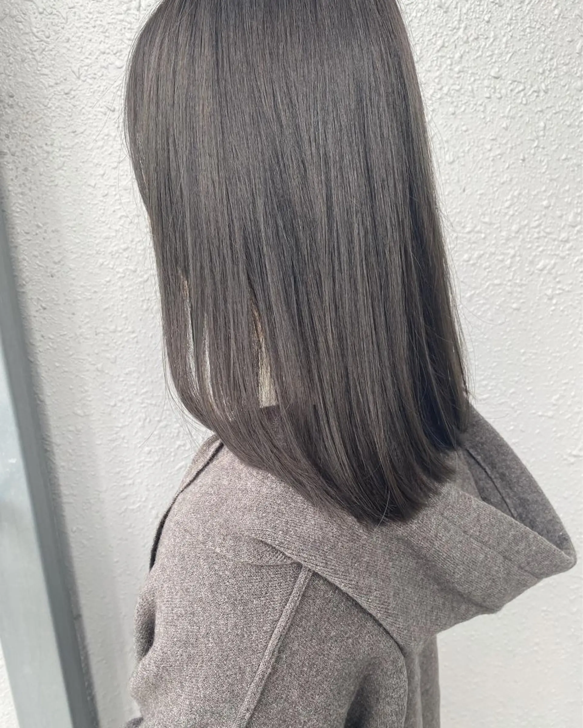 セミロング カラー 後藤紗英/髪質改善 /オリーブベージュのヘアスタイル