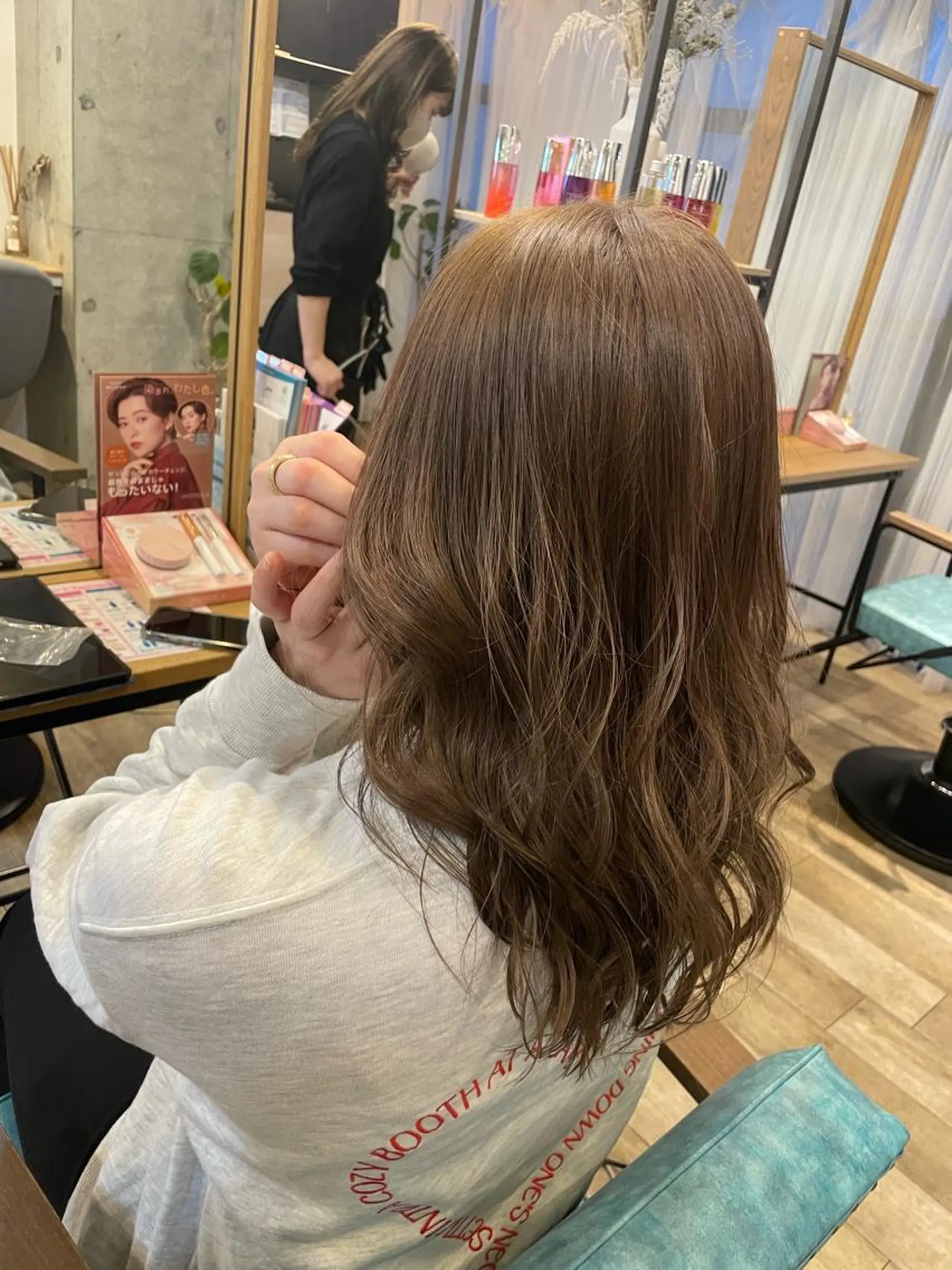 セミロング カラー カット ヘアカラー トリートメント 髪質改善×透明感× トレンド/杉田 圭のヘアスタイル