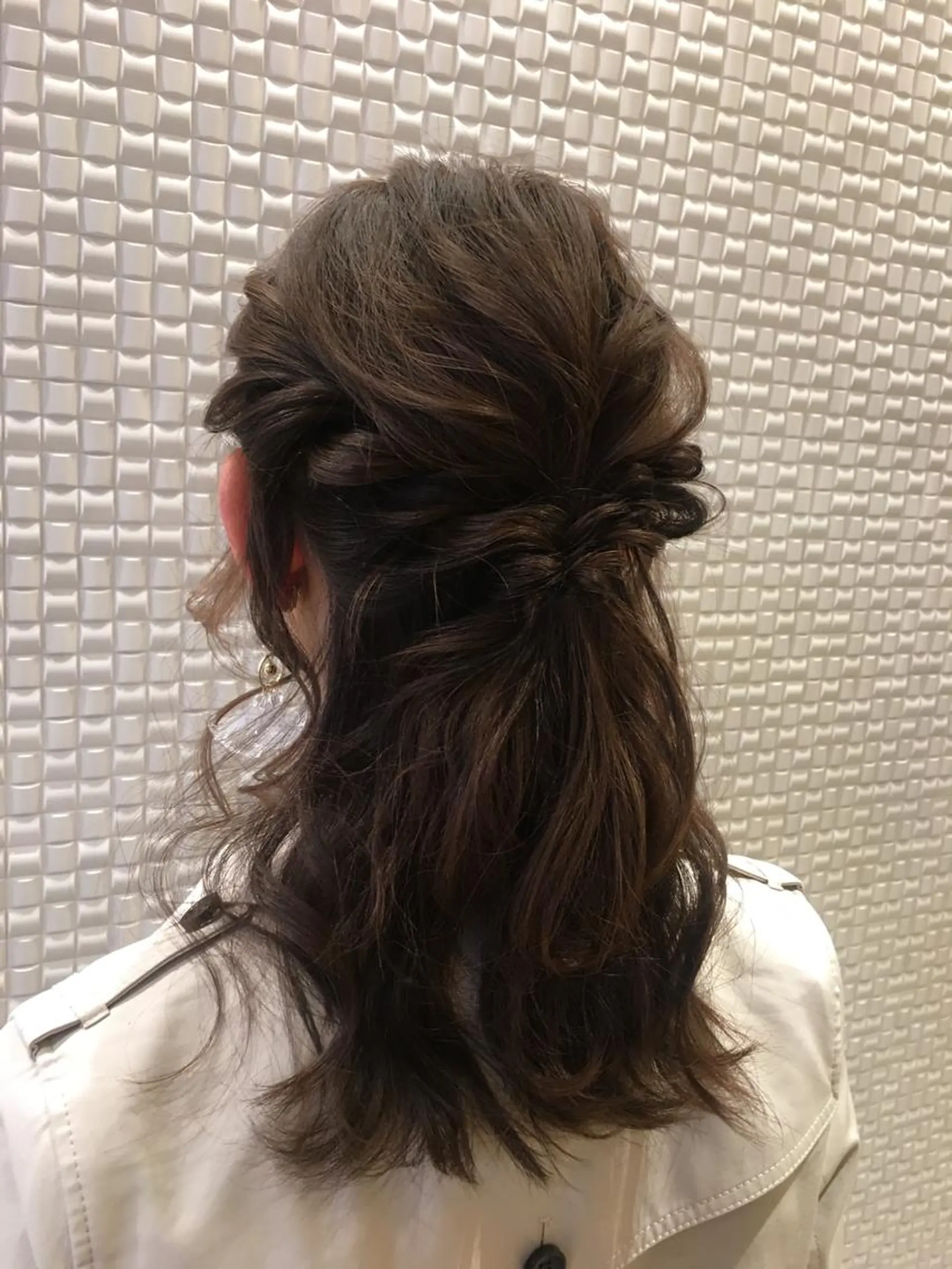 ヘアアレンジ ハーフアップ scene.池袋所属・scene. haraのヘアスタイル