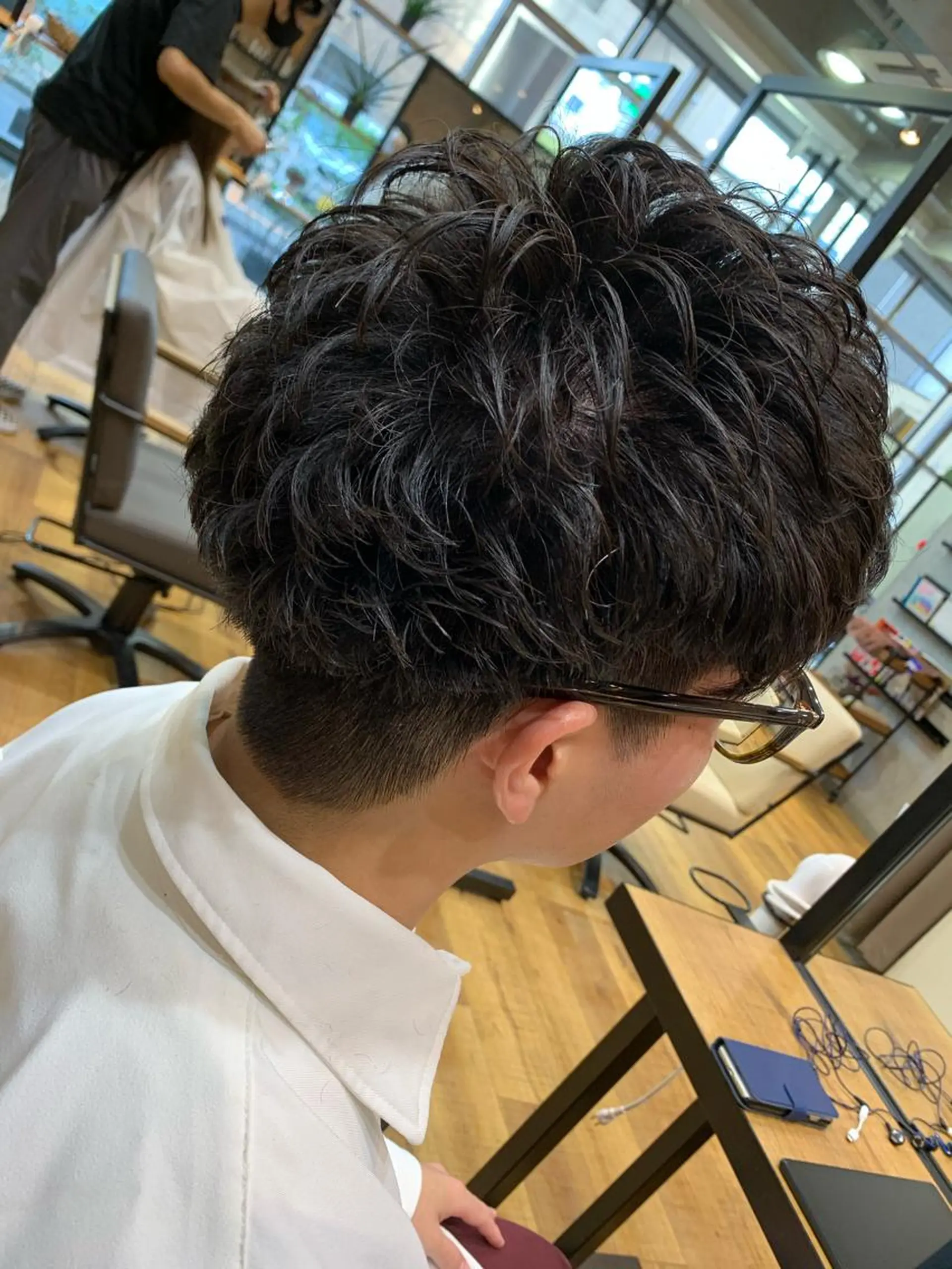 パーマ メンズ 天野 開のヘアスタイル