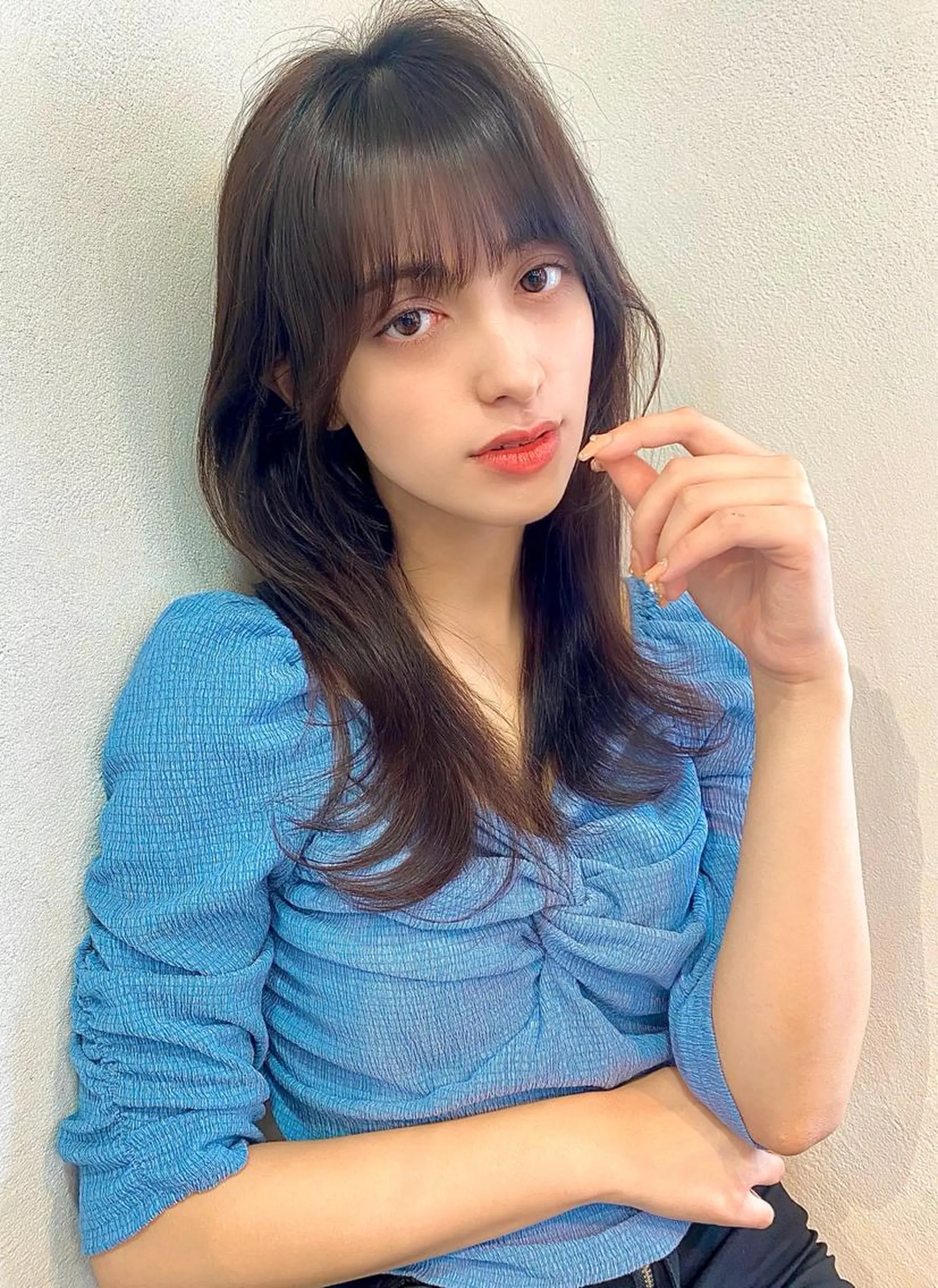 セミロング ボブ くびれヘア エギョモリ タンバルモリ 韓国風ヘア カット ヘアカラー トリートメント 大人可愛いヘア 大田のヘアスタイル