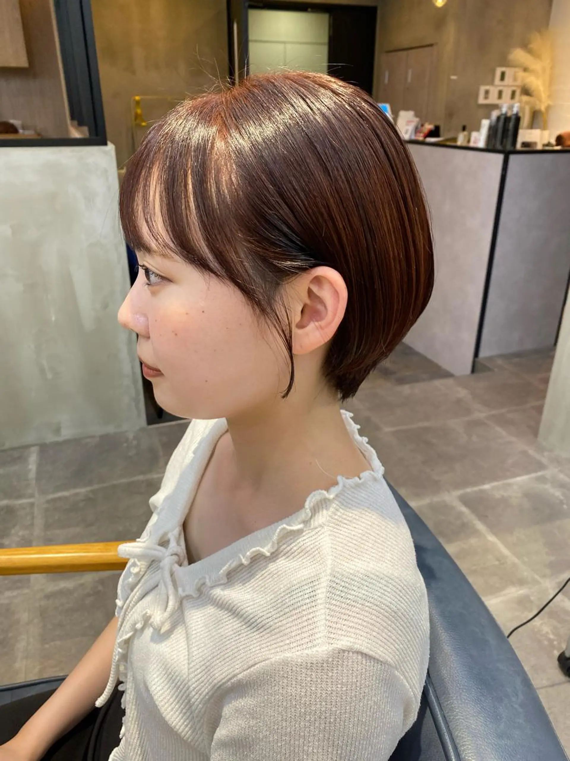 ショート カラー 韓国×髪質改善カラー 💎hinaのヘアスタイル