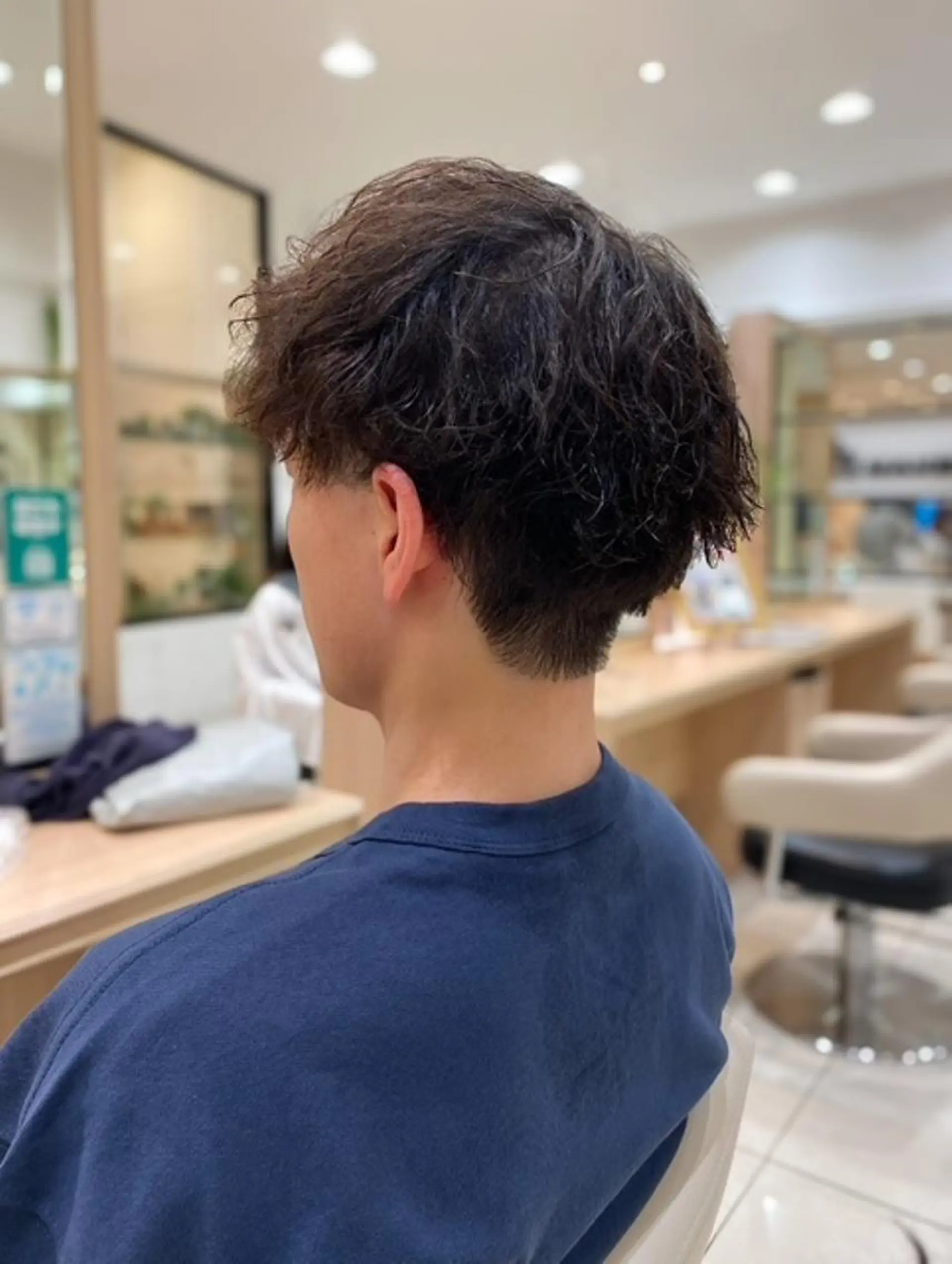 メンズ カット パーマ 片野 友椰のヘアスタイル