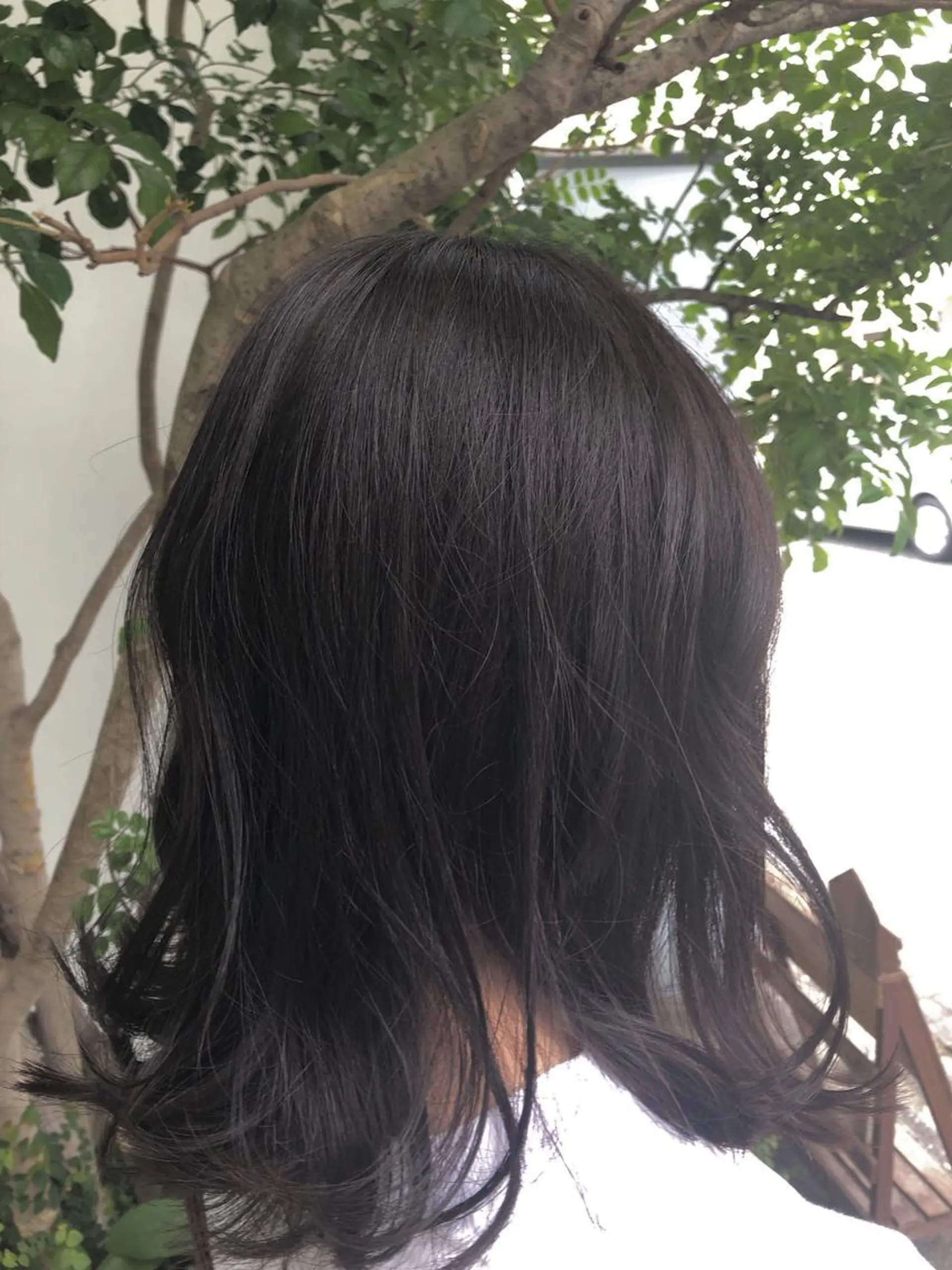 ミディアム カット ヘアカラー トリートメント 本山　くせ毛のカット 尾島光季のヘアスタイル