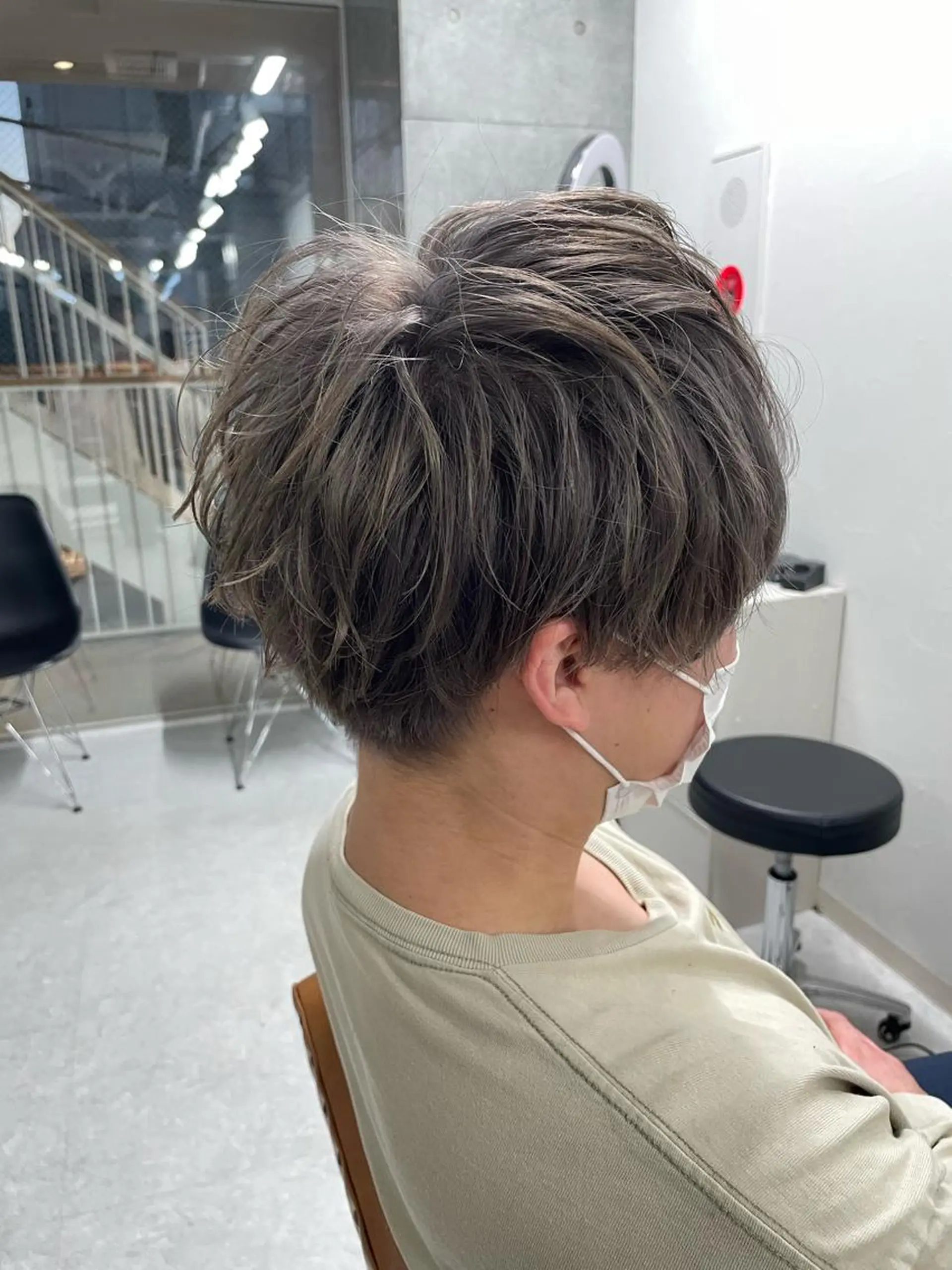 ショート カラー メンズ メンズモテパーマ💙 fuwaのヘアスタイル