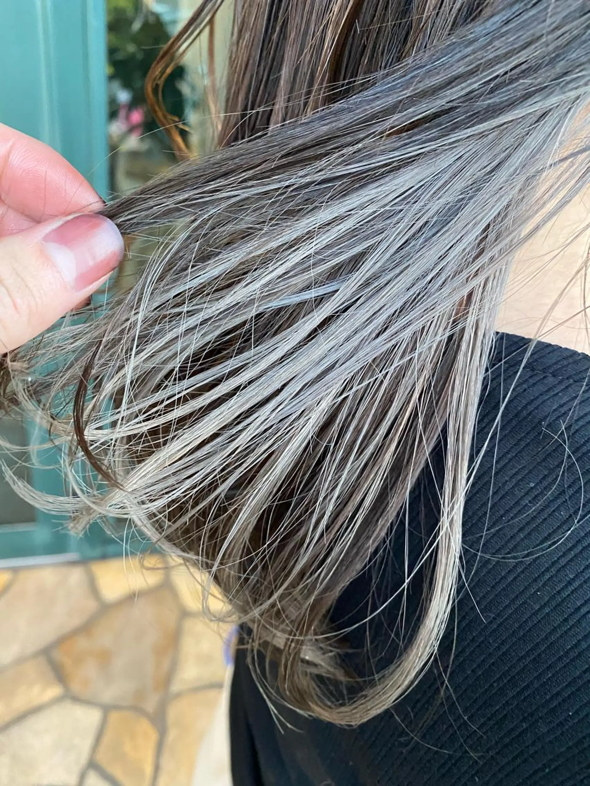 ミディアム カラー ベージュカラー ホワイトベージュ カット ヘアカラー Emitas.柳通り店所属・山﨑 大暉【ダブルカラー】のヘアスタイル