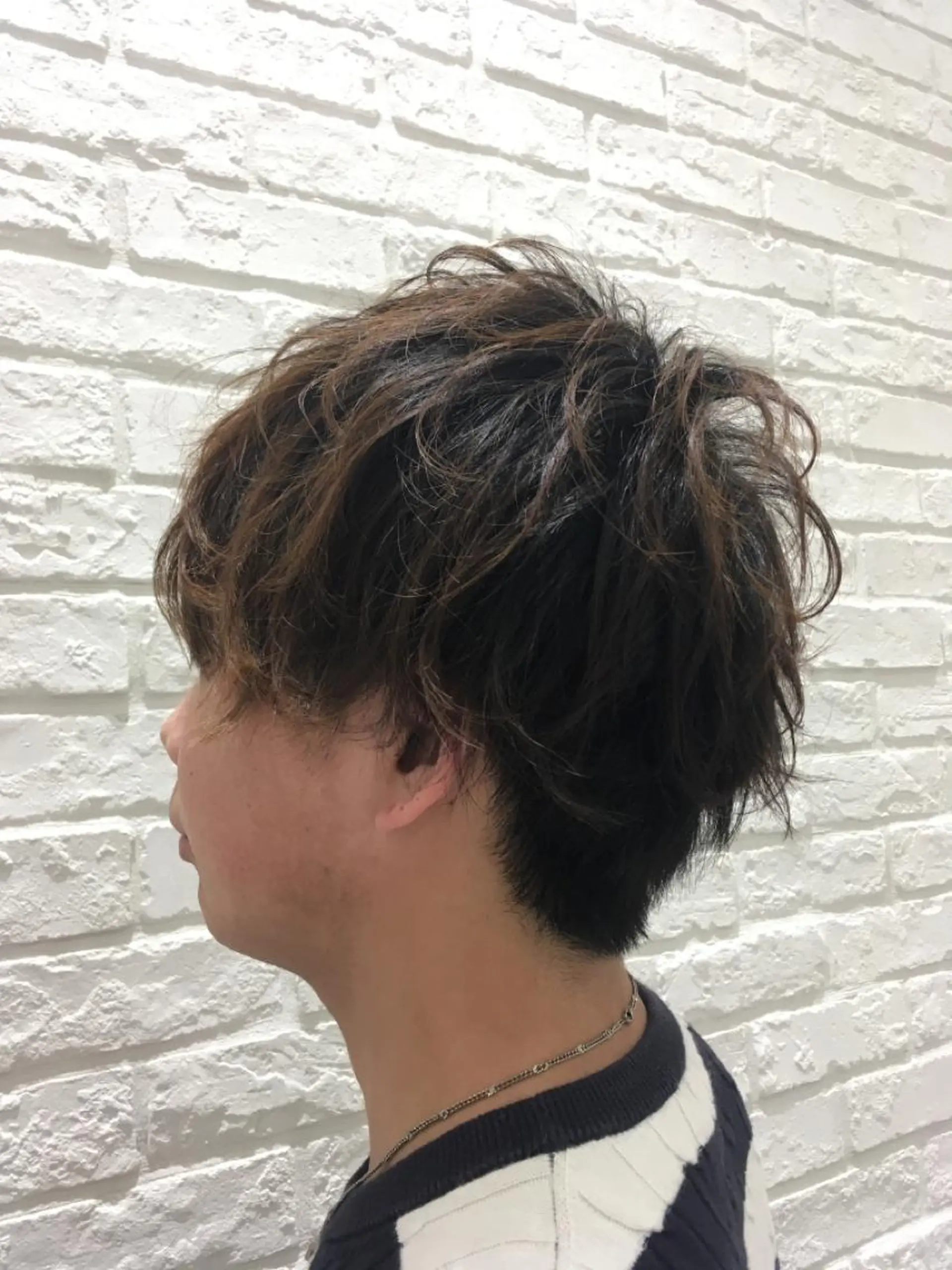 メンズ マッシュ 曲がる縮毛矯正◎高岡 ブリーチ後でも縮毛◎のヘアスタイル