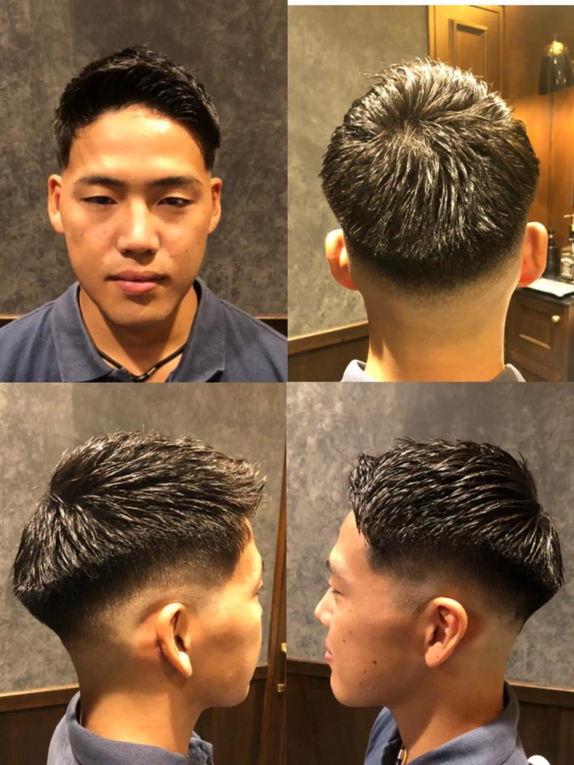 ショート メンズ フェードカット スキンフェード 刈り上げ カット指名No1漆原 聡のヘアスタイル