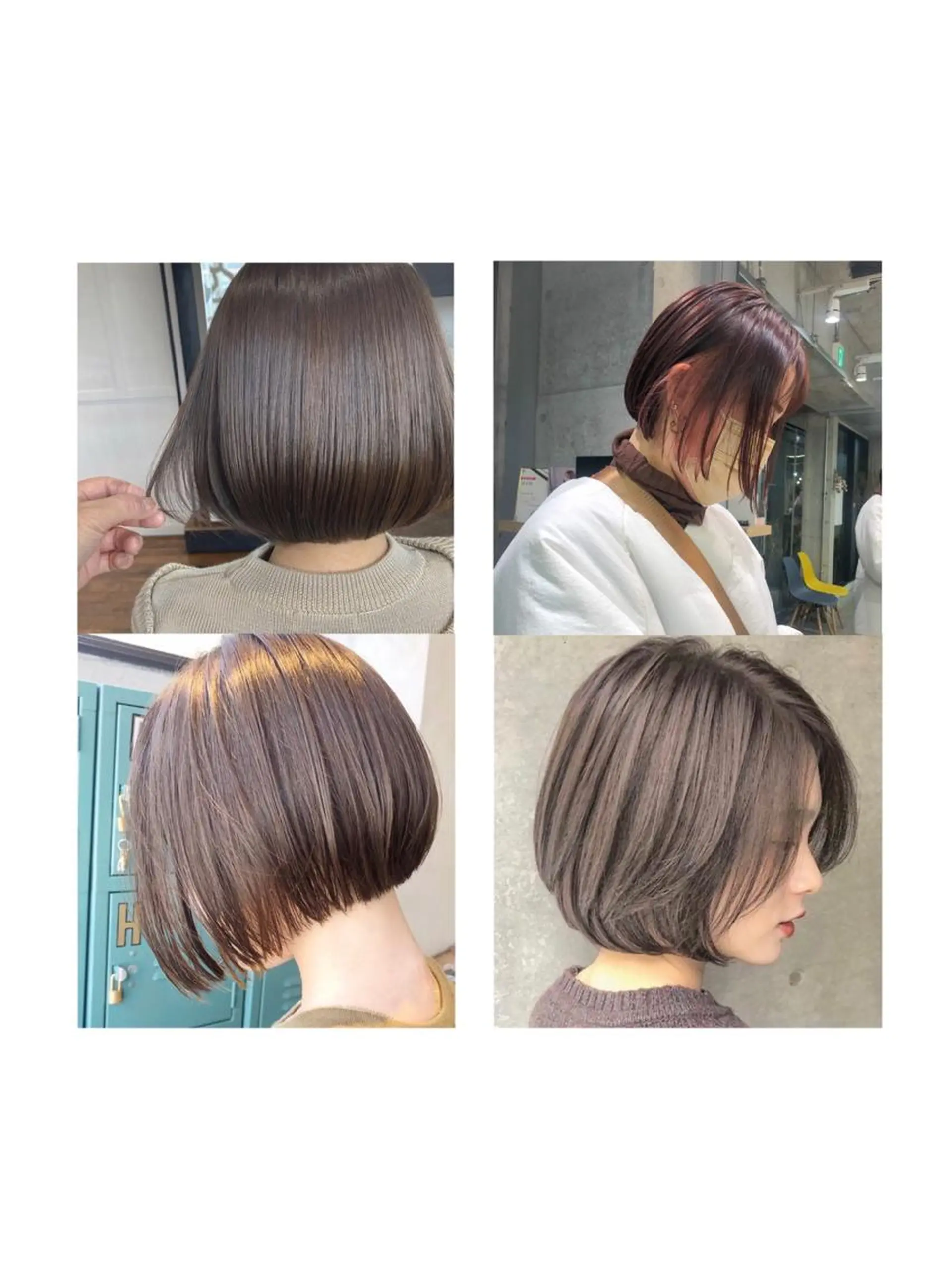 ショート ヘアアレンジ ボブ rii-🩰 トレンド韓国ヘアのヘアスタイル