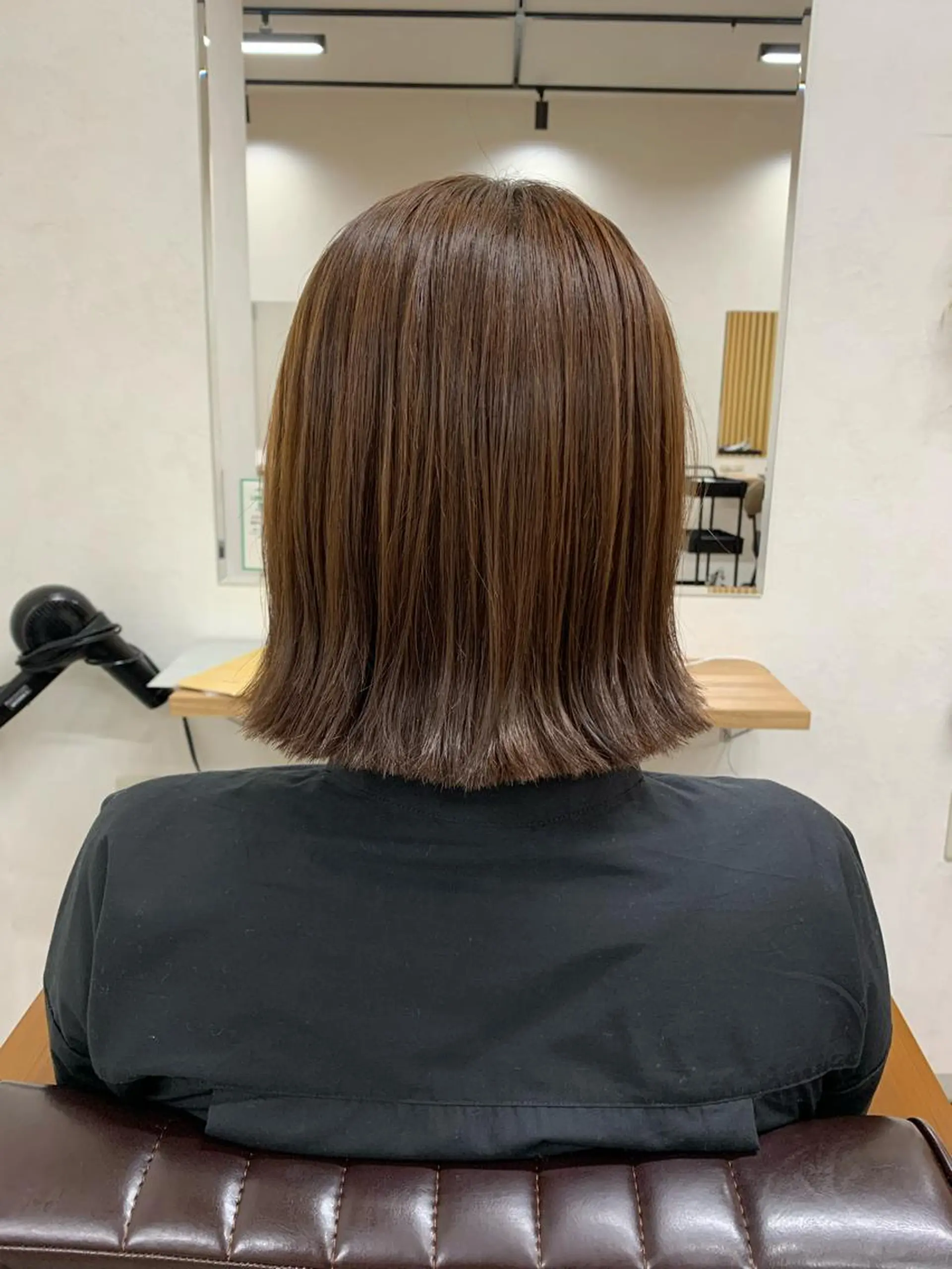ミディアム 切りっぱなしボブ ボブ 木下 将吾のヘアスタイル