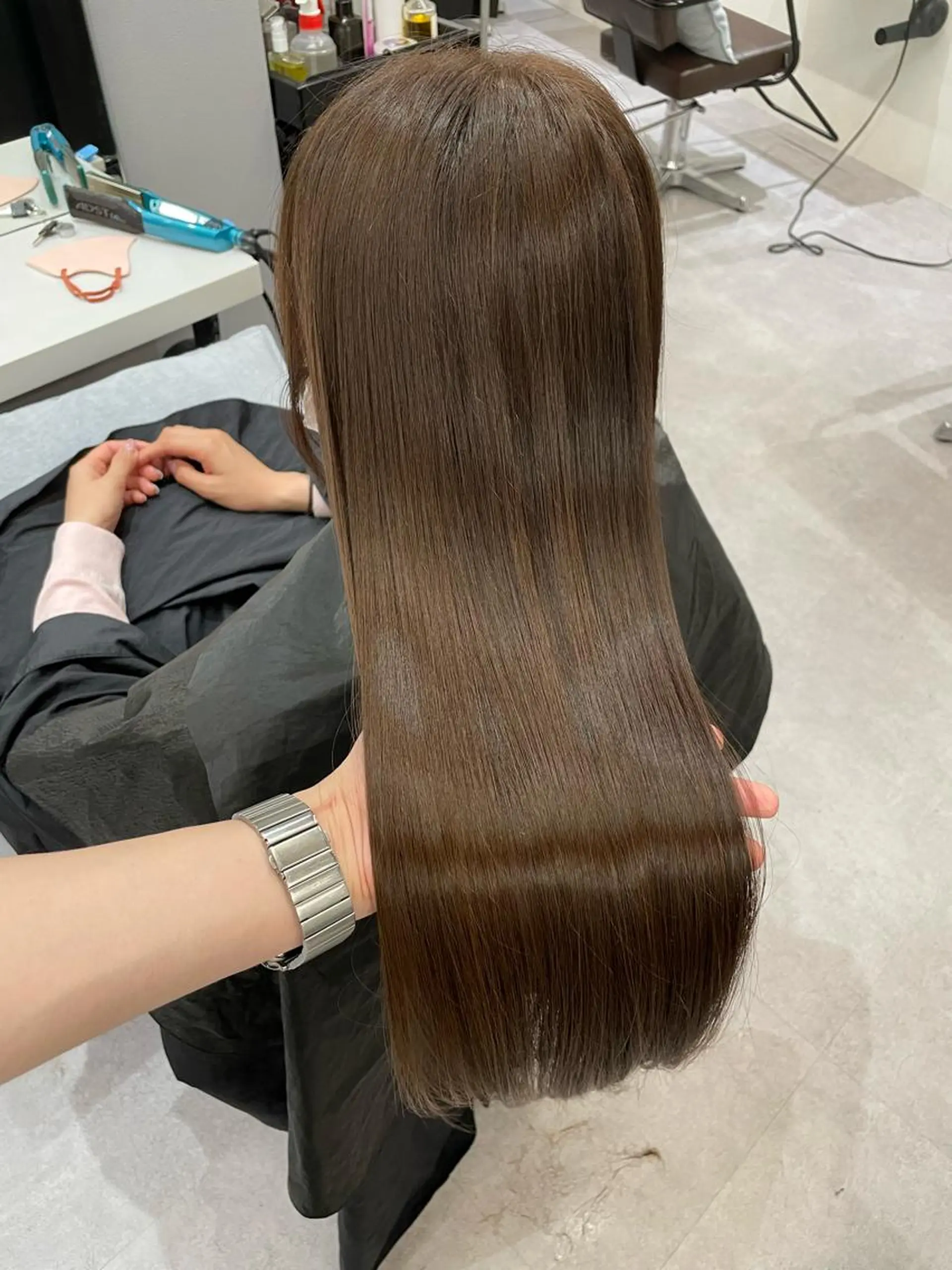 ロング 韓国風cut/ 縮毛矯正/正岡幹康のヘアスタイル