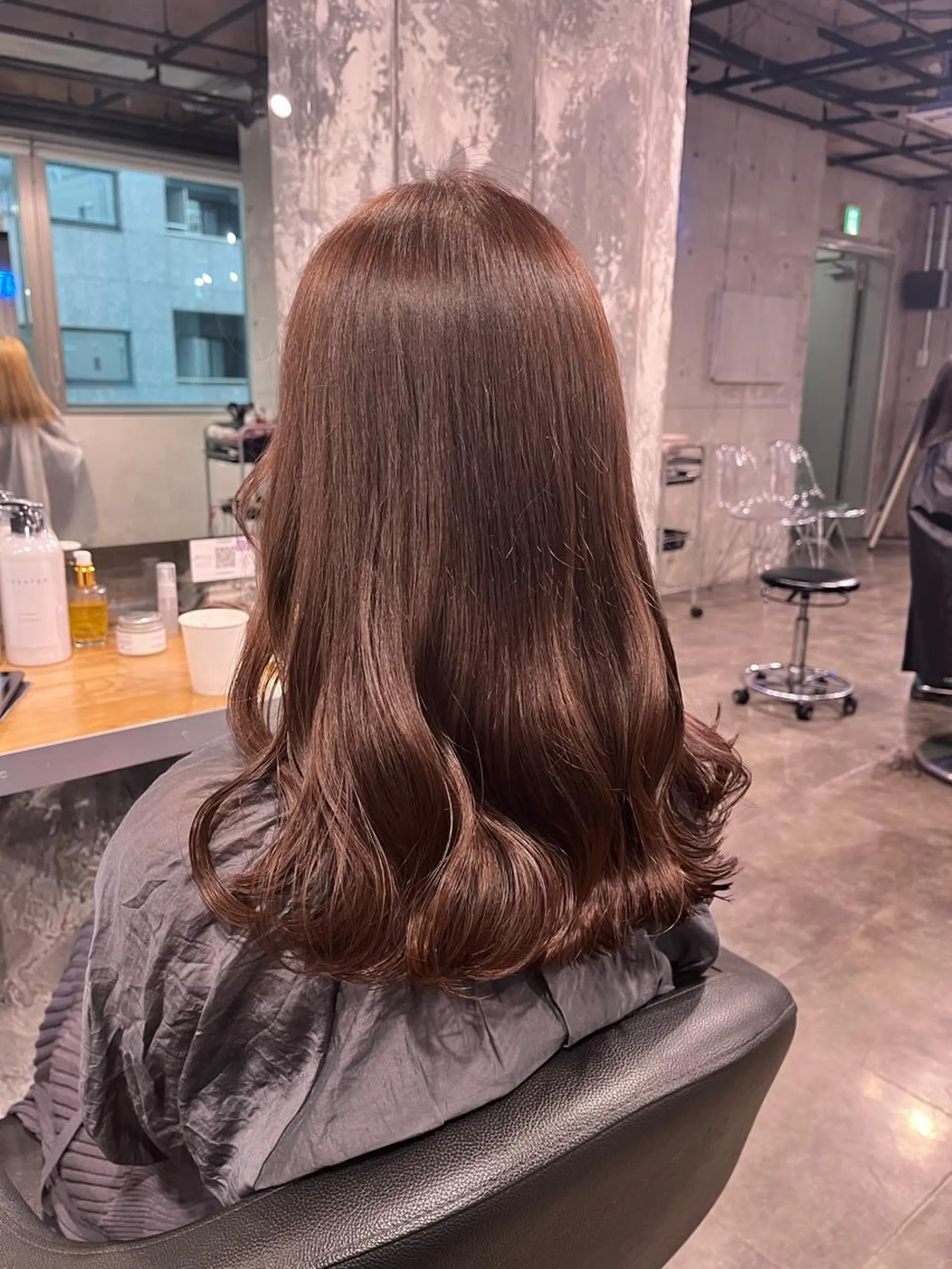 ロング ヘアカラー ヘッドスパ ヘアセット I S所属・🌿透明感カラー 縮毛矯正✨かずきのヘアスタイル