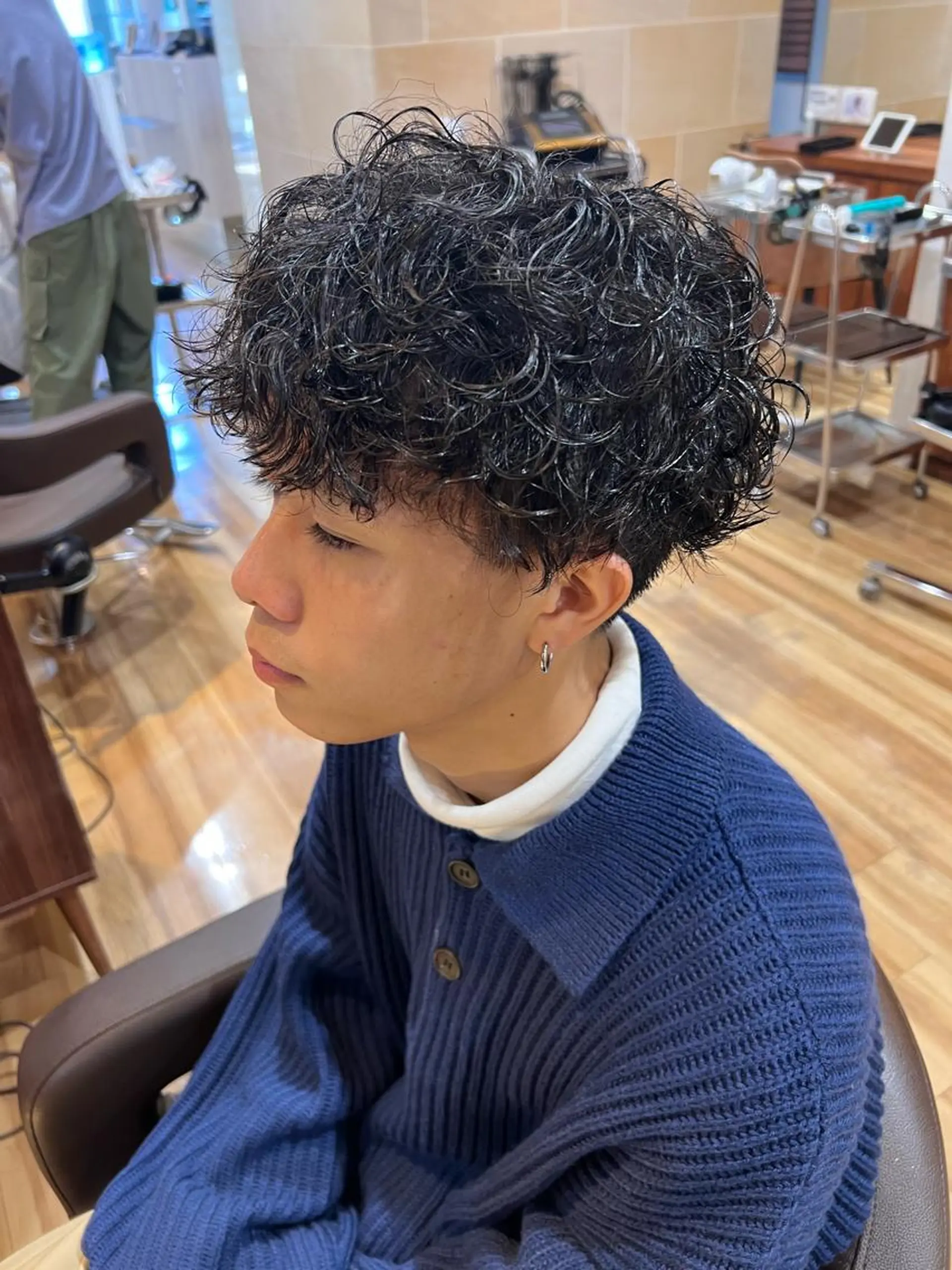 パーマ メンズ しみず さくら🌸のヘアスタイル