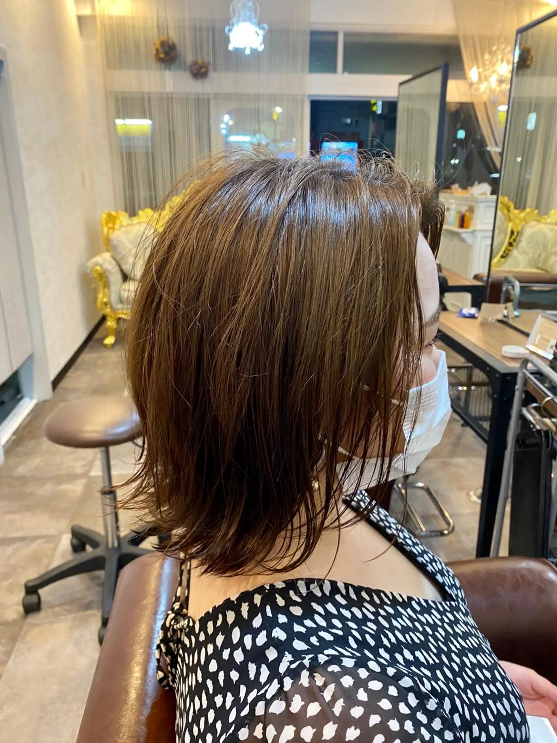 ミディアム カラー ⭐️ショート⭐️美髪 矯正⭐️水口陸のヘアスタイル