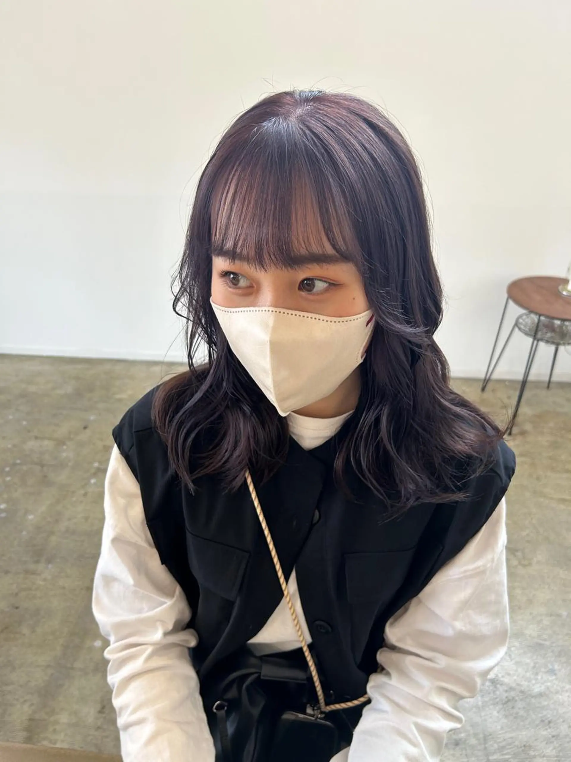 セミロング 築地 なずなのヘアスタイル