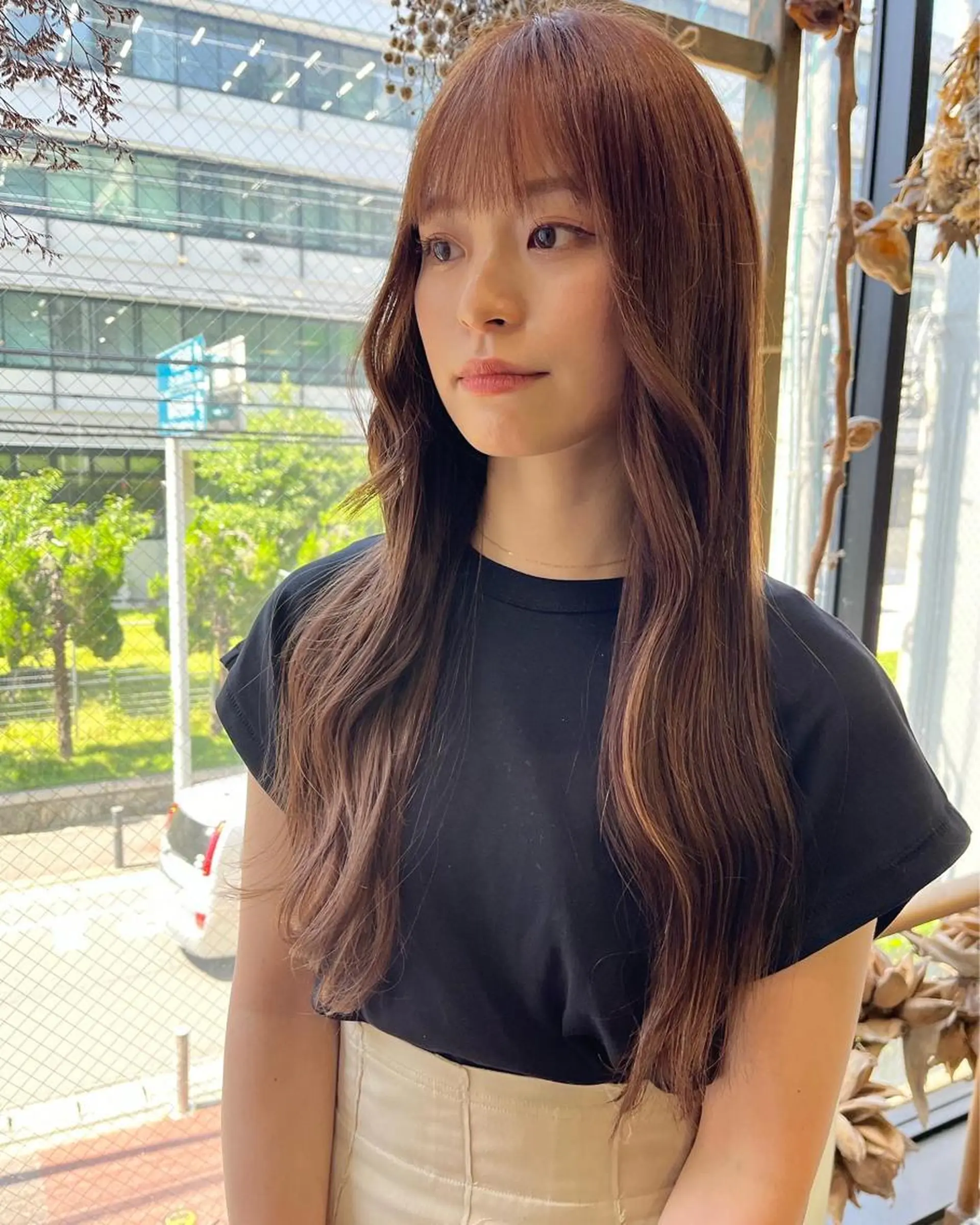 ミディアム カラー カット ヘアカラー トリートメント エクステ 松尾太樹 【pia】福岡美容室のヘアスタイル