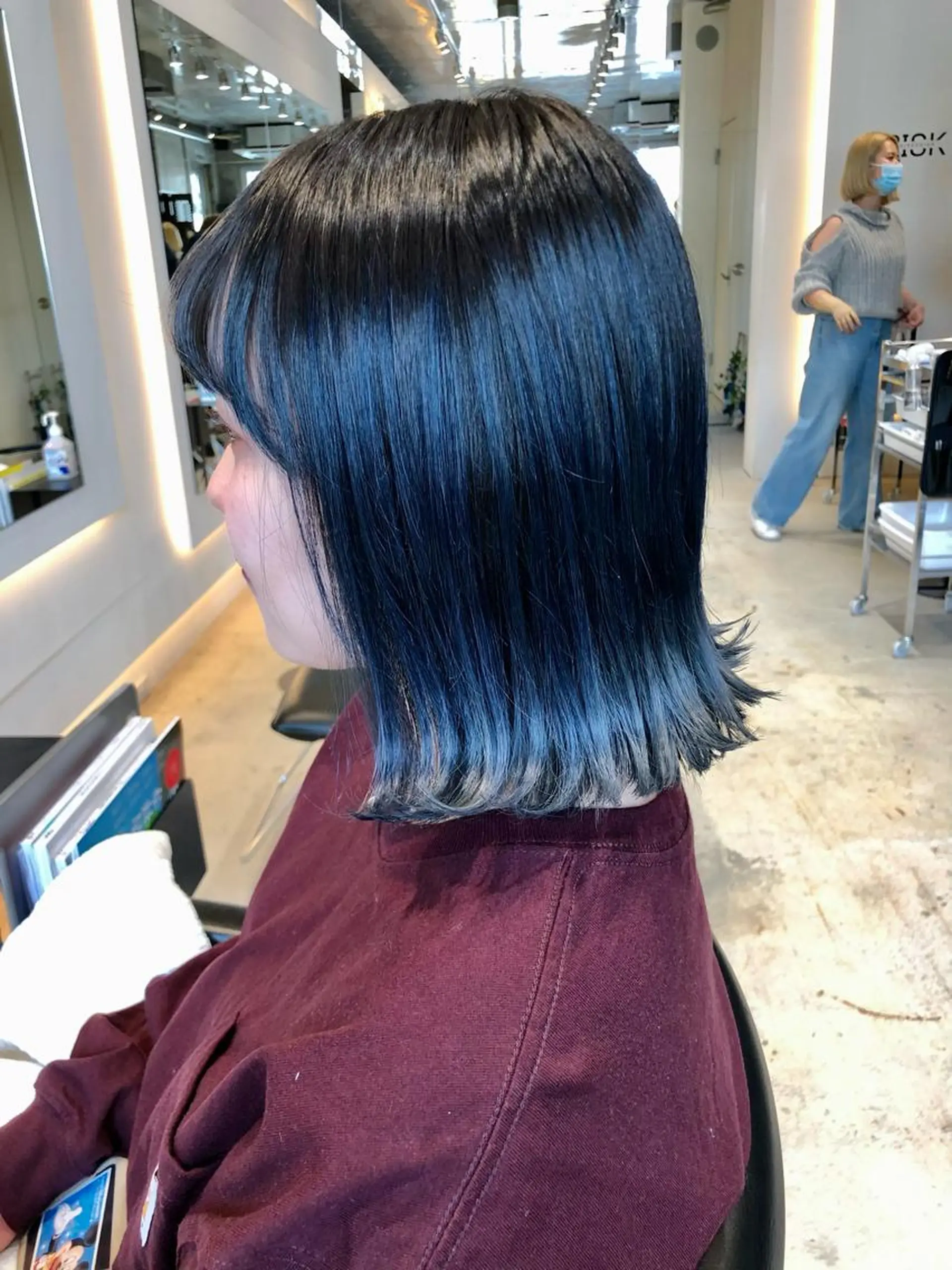 ミディアム ボブ くびれヘア エギョモリ 韓国風ヘア レイヤーカット カット ヘアカラー トリートメント 大人可愛いヘア 大田のヘアスタイル