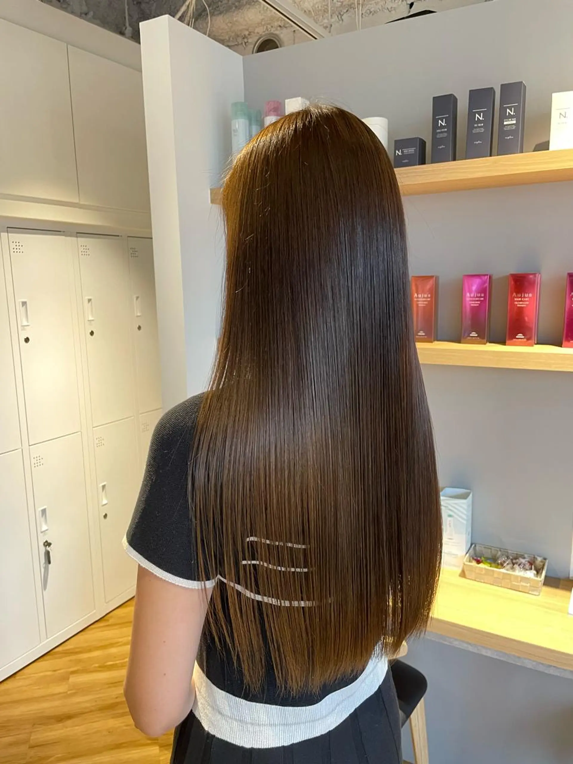 ロング カラー 杉村 未来のヘアスタイル