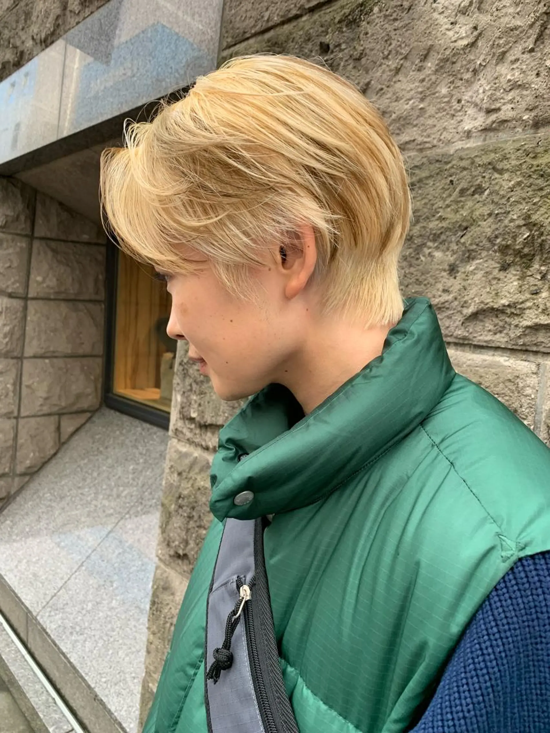 ショート カラー メンズ メンズブリーチ メンズハイトーン ブリーチ デザインカラー ハイトーンカラー tension 【テンション】のヘアスタイル