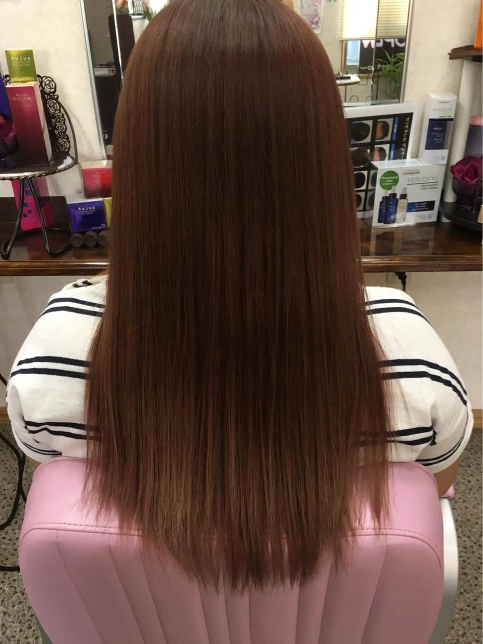 ロング パーマ ストレートパーマ 縮毛矯正 ヘアースタジオB7所属・三木 あやなのヘアスタイル