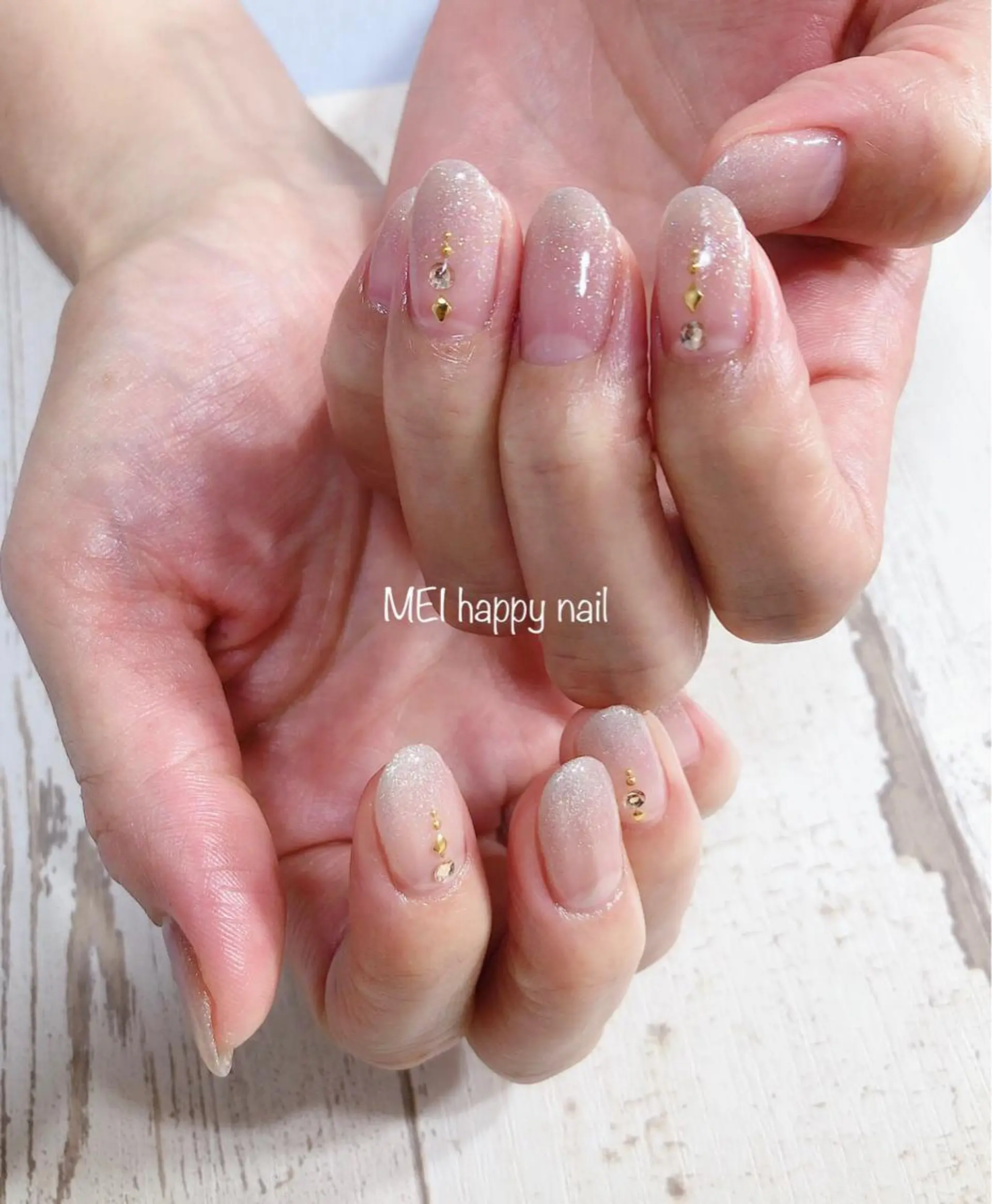 ネイル 北浦和 自爪育成ケアのネイルデザイン