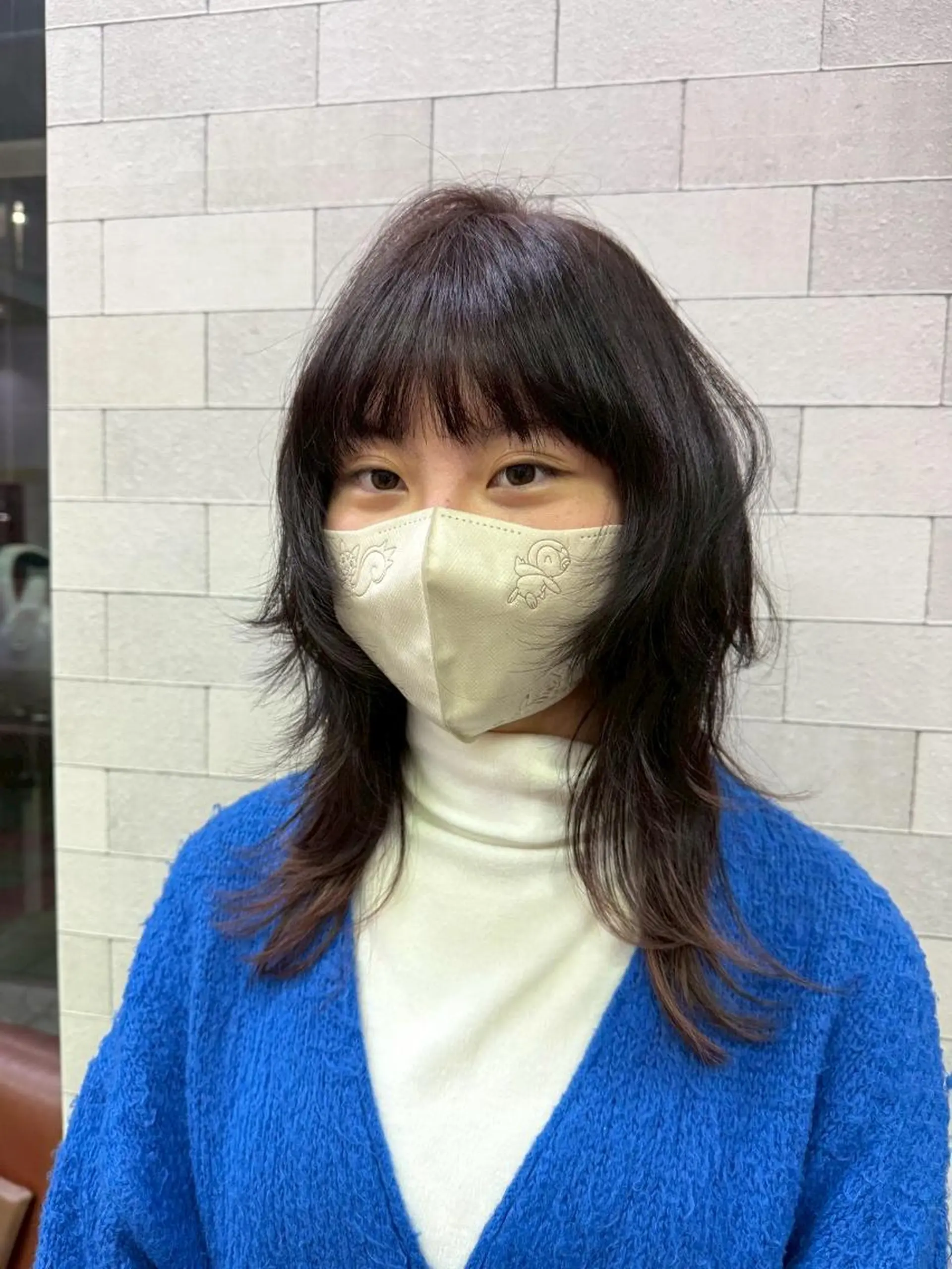 ロング ハッシュカット ハイトーン×艶カラー 🤍MIZUKIのヘアスタイル