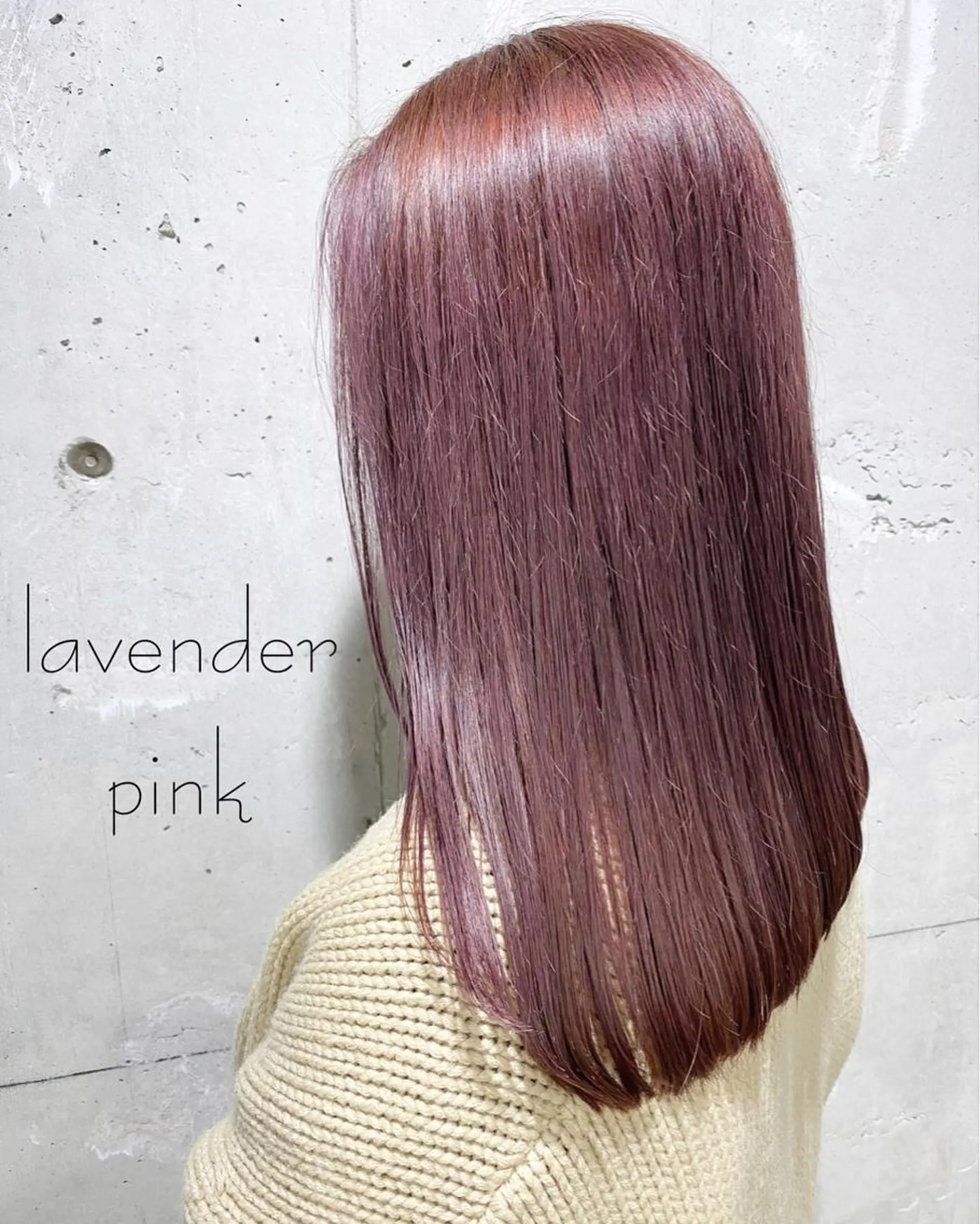 セミロング カラー YU-KA ✂︎ROSSOのヘアスタイル