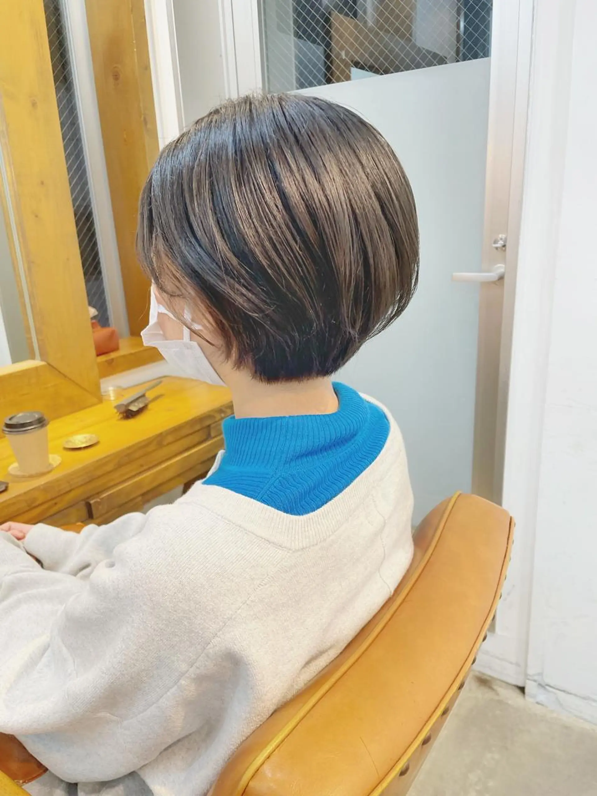 ショート カラー ショートボブ ハンサムショート ブリーチ ブリーチなしカラー ボブ newline銀座所属・銀座ショート/ 大人ショート/金子涼のヘアスタイル