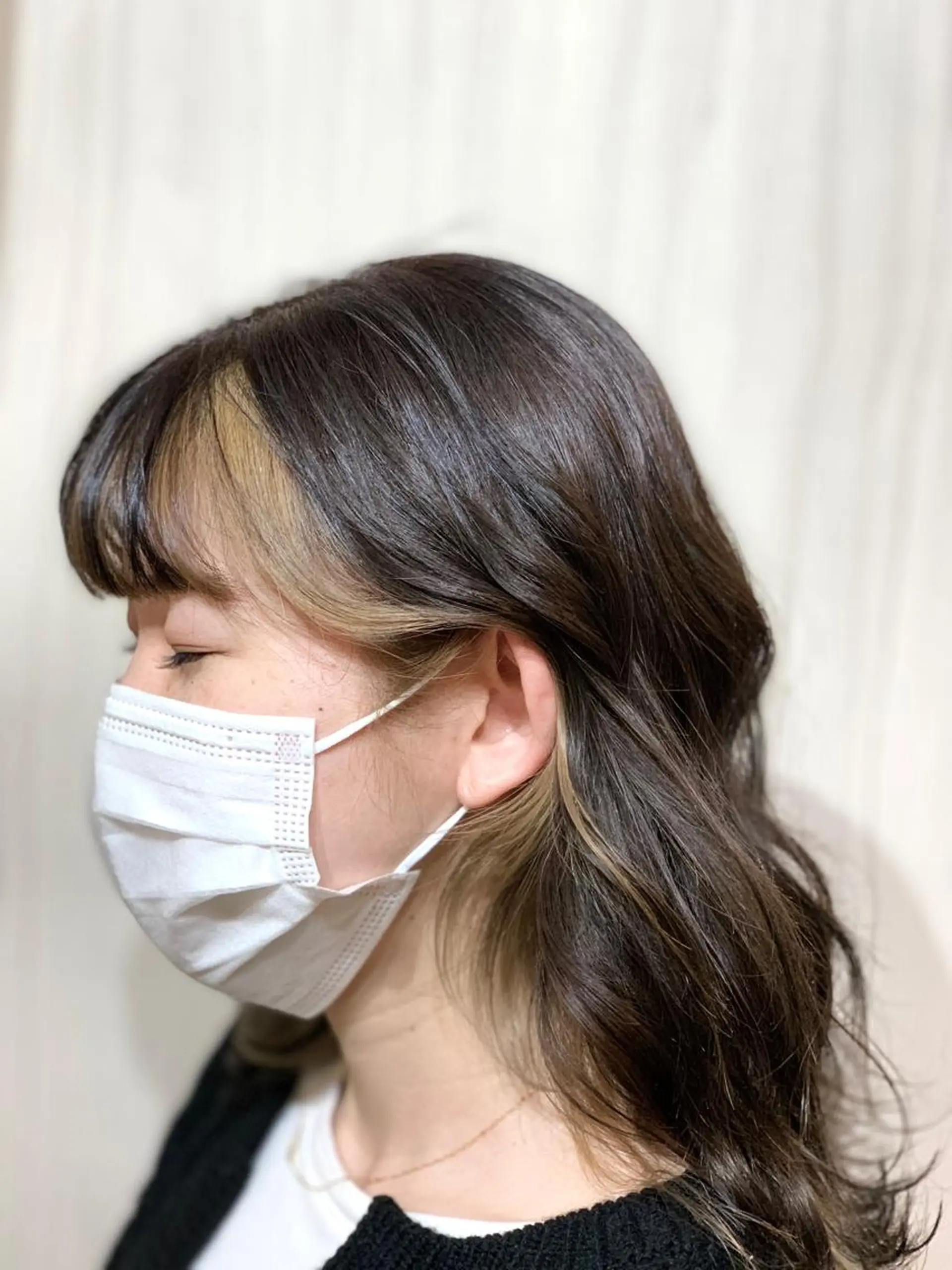 ミディアム ヘアアレンジ ⭐️柏木皇気ブリーチ ムラ修正/他店直しのヘアスタイル