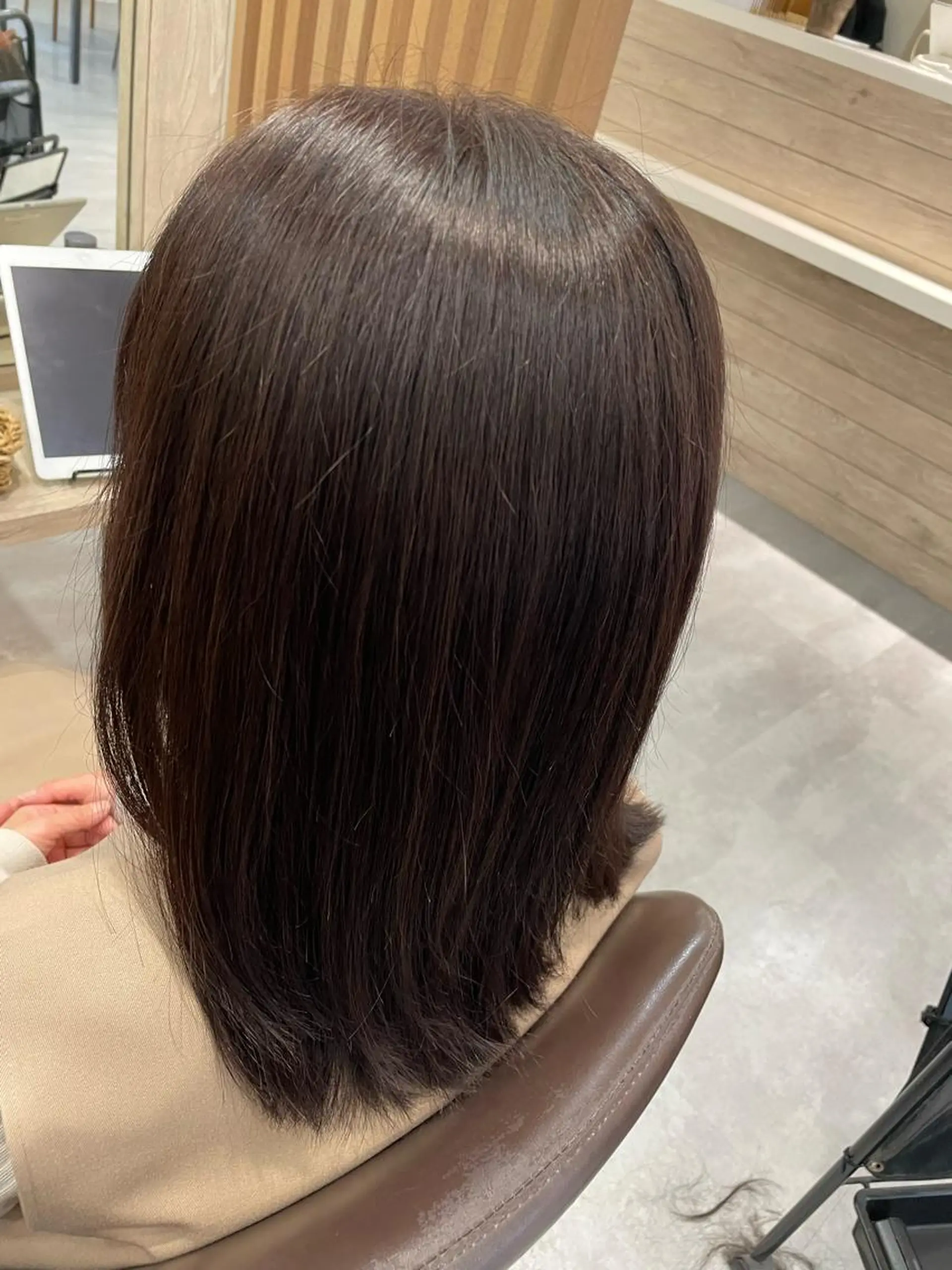 セミロング 永田 まどかのヘアスタイル