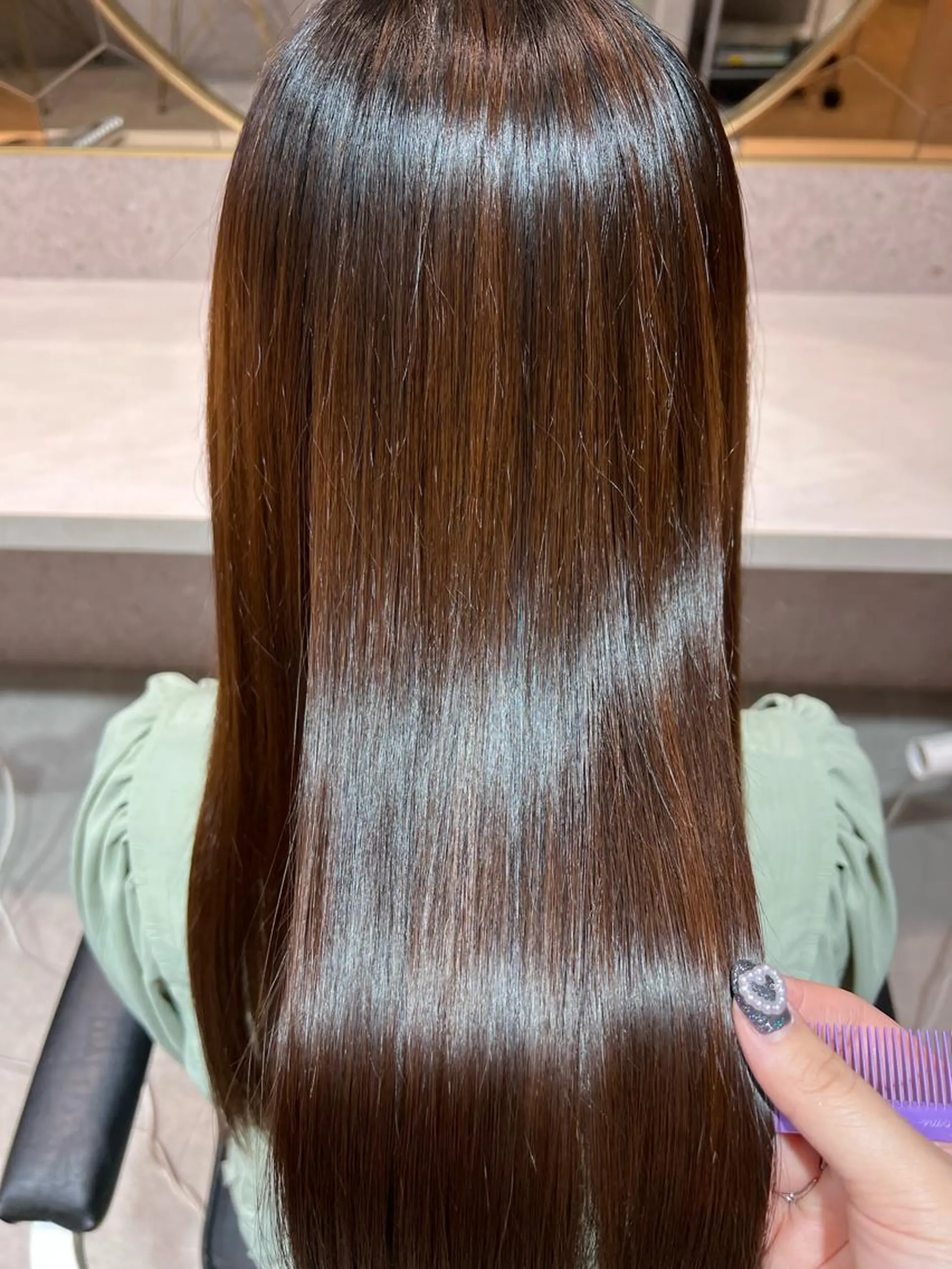 ロング 髪質改善 韓国風ヘア カット トリートメント 🎀しゅな/韓国 レイヤー/透明感♡のヘアスタイル