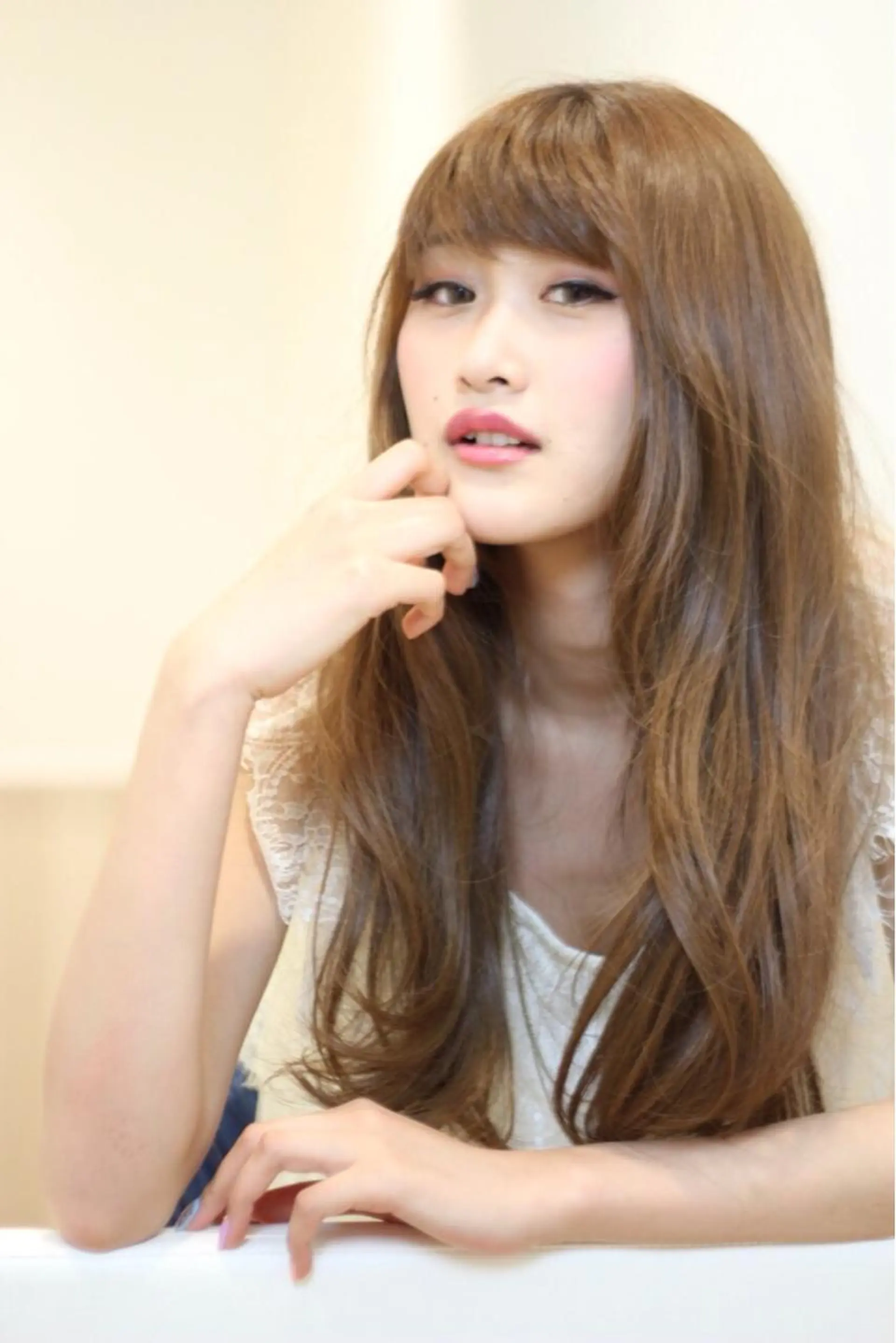 ロング カラー カット ヘアカラー トリートメント 金子 直樹のヘアスタイル