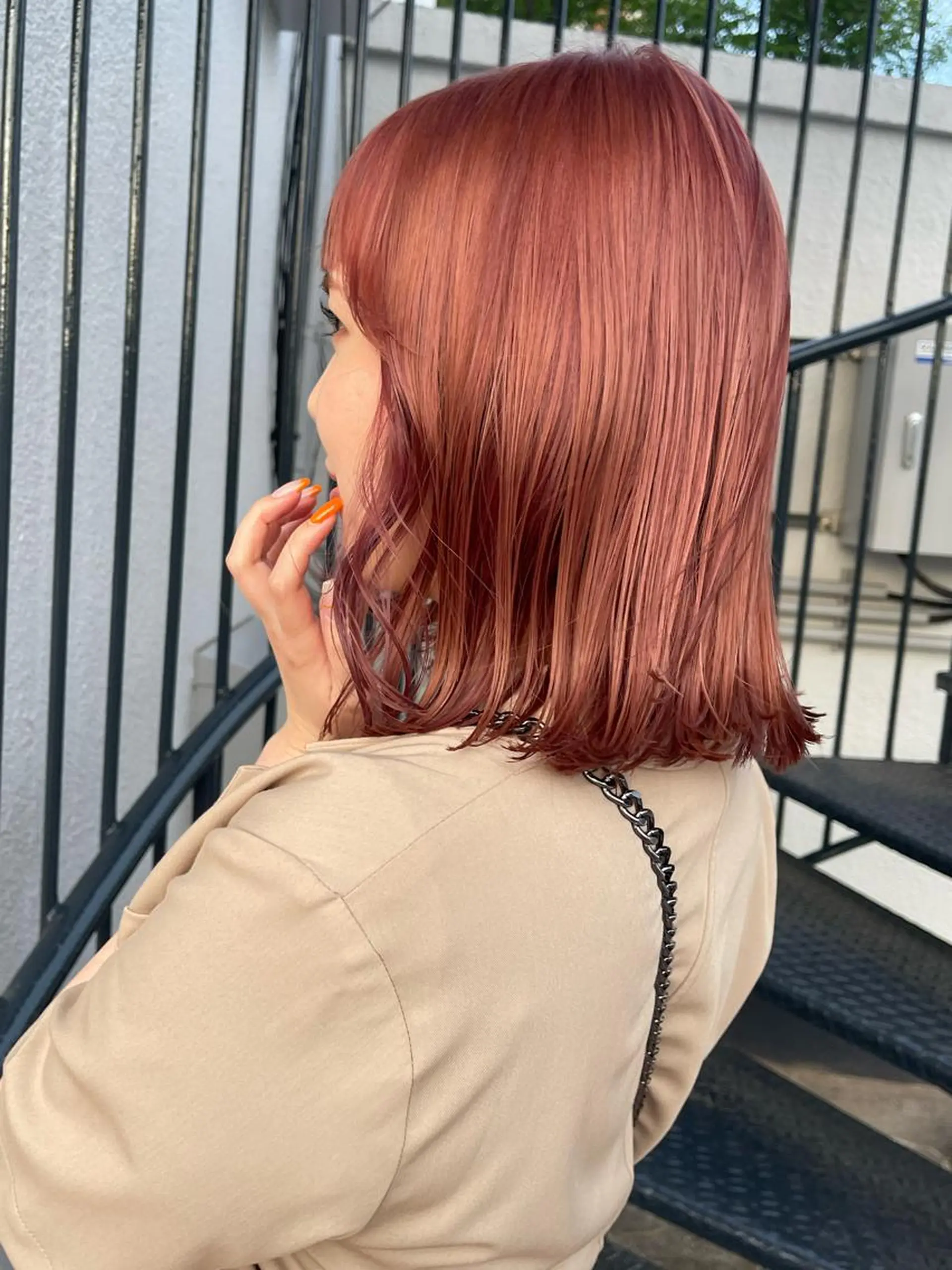 ミディアム カラー カット ヘアカラー トリートメント goodday /kahoのヘアスタイル