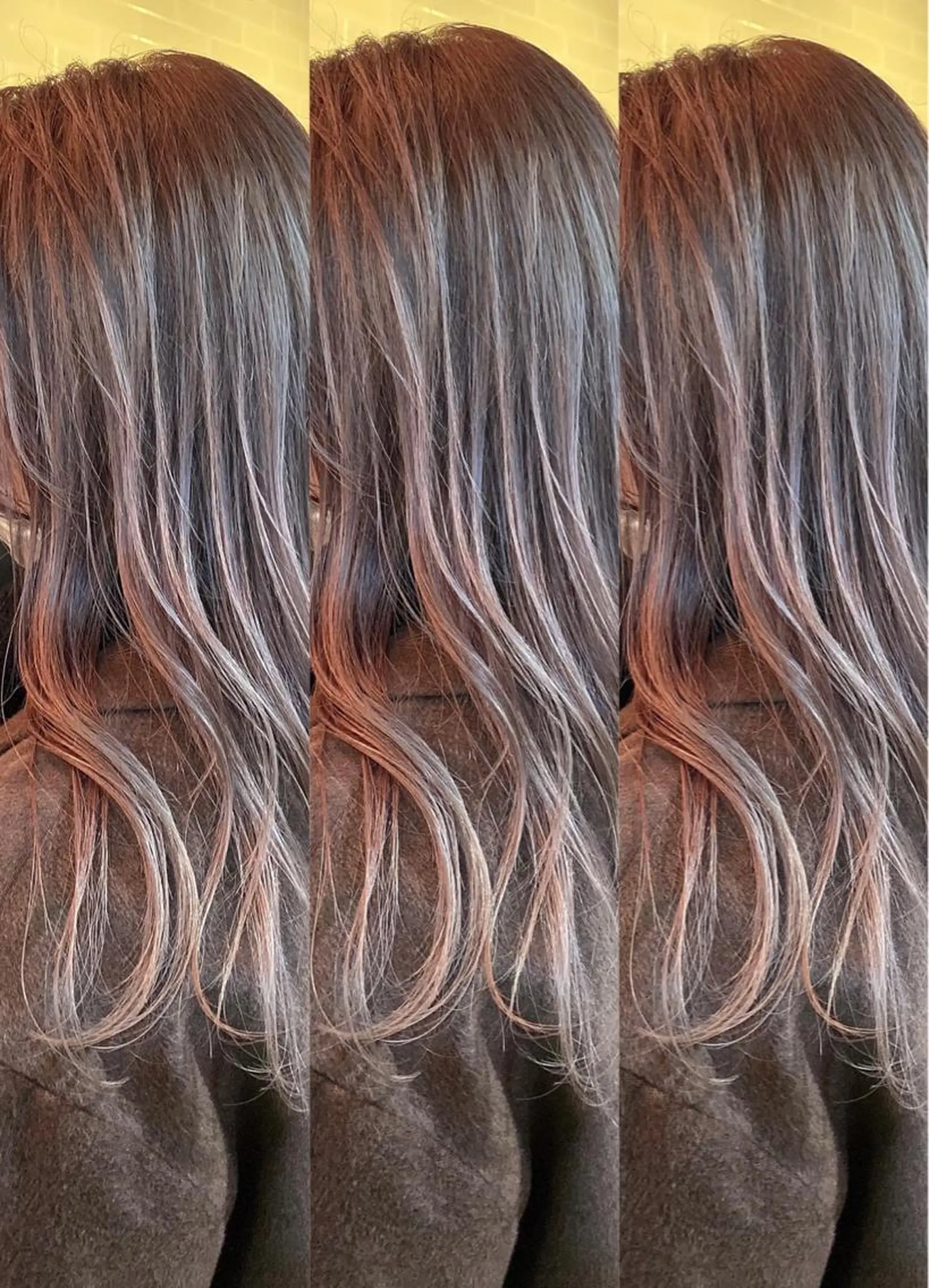 セミロング カラー カット ヘアカラー Steelo  渋谷所属・✴︎赤み除去カラー daichi✴︎のヘアスタイル