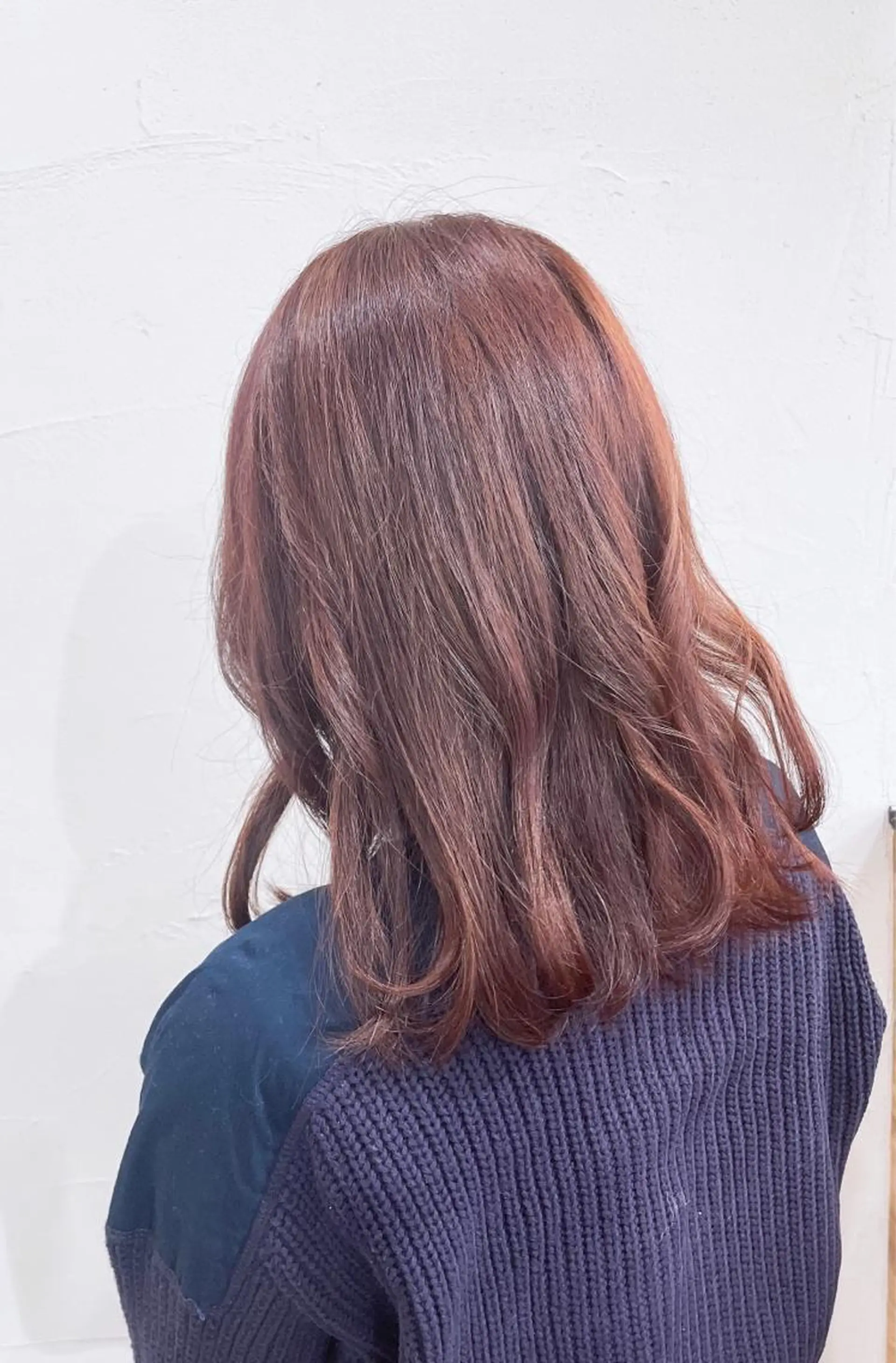 ミディアム カラー ブリーチ ブラウンカラー ピンクカラー ピンクブラウン かんばら りょーいのヘアスタイル