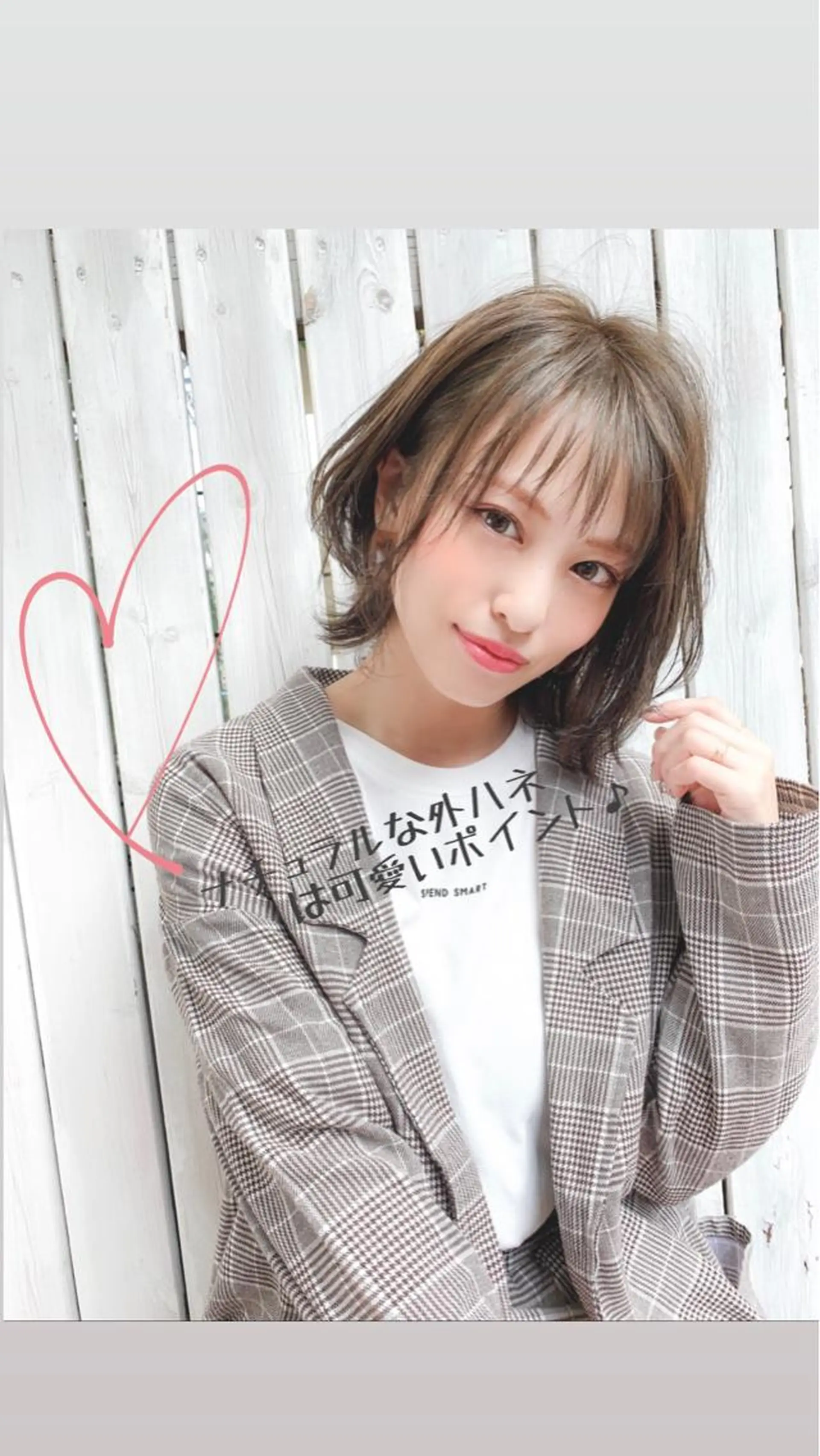 ミディアム カラー ベージュカラー ミルクティーベージュ 外ハネヘア 大人かわいい💍🤍 ボブ/ショートボブのヘアスタイル