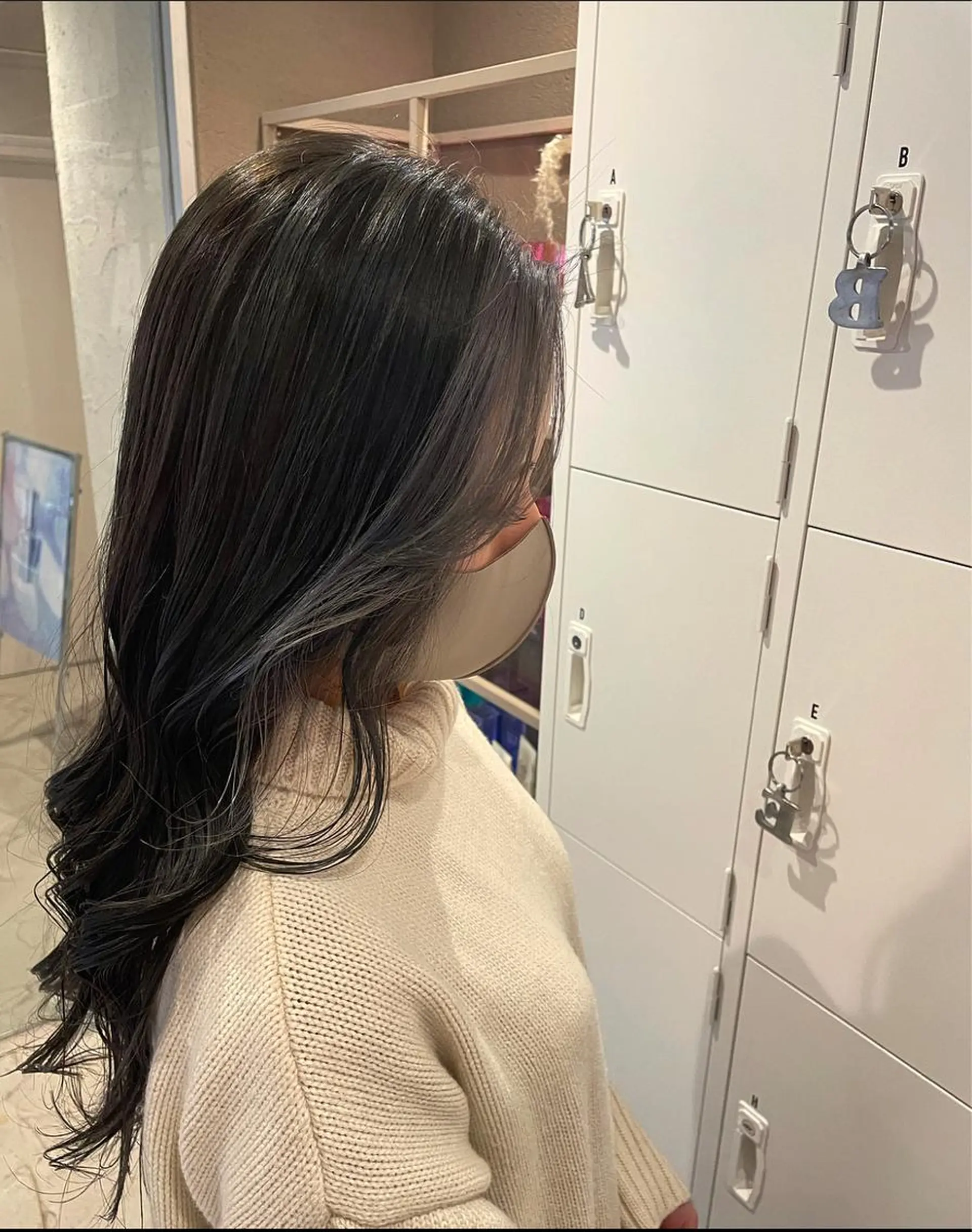 ロング カラー ミストバング  フェイスフレーミング 沖縄/ヘアアレンジ /ナカノのヘアスタイル