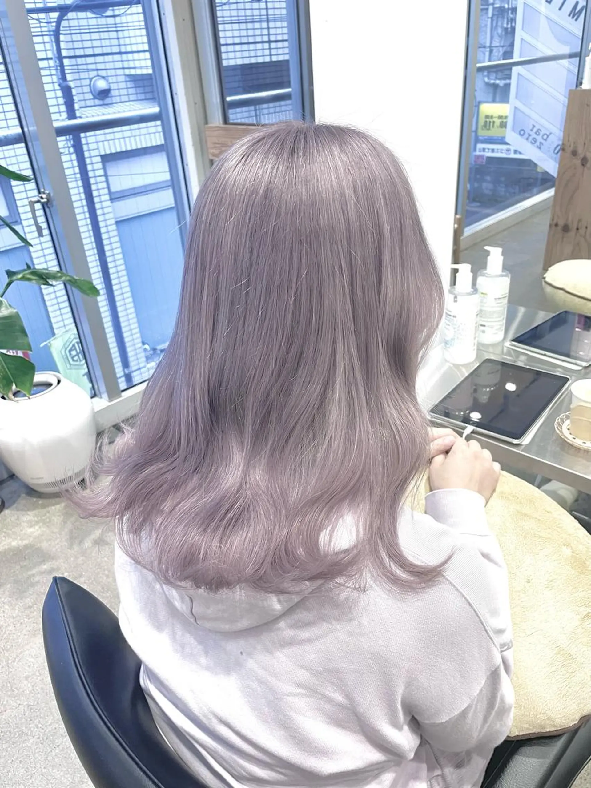 セミロング カラー 圧倒的なケアブリーチ /髪質改善🩵松田のヘアスタイル