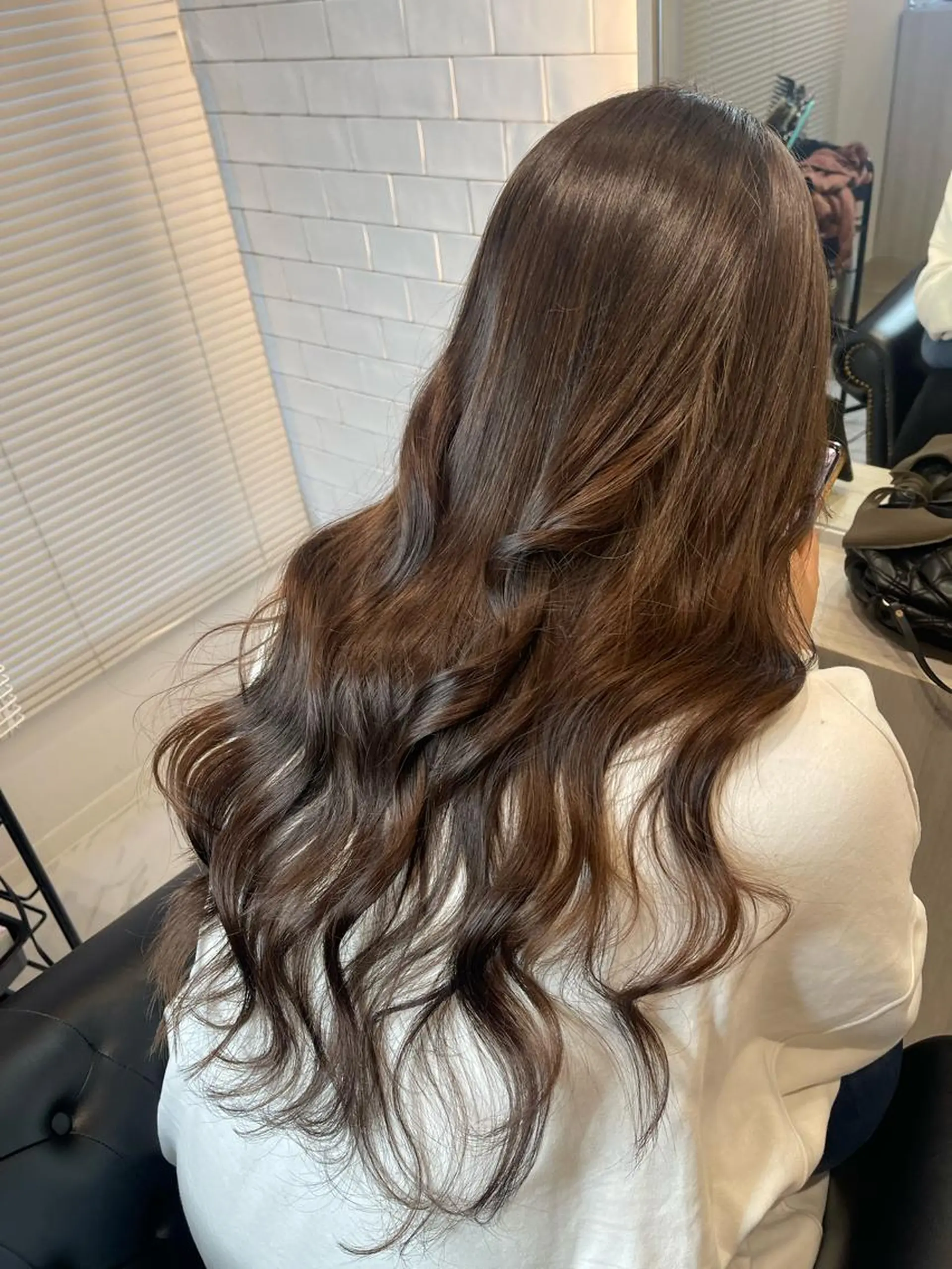 ロング カラー カット ヘアカラー トリートメント &chaLme   心斎橋所属・emi/髪質改善/ 韓国風/艶カラーのヘアスタイル