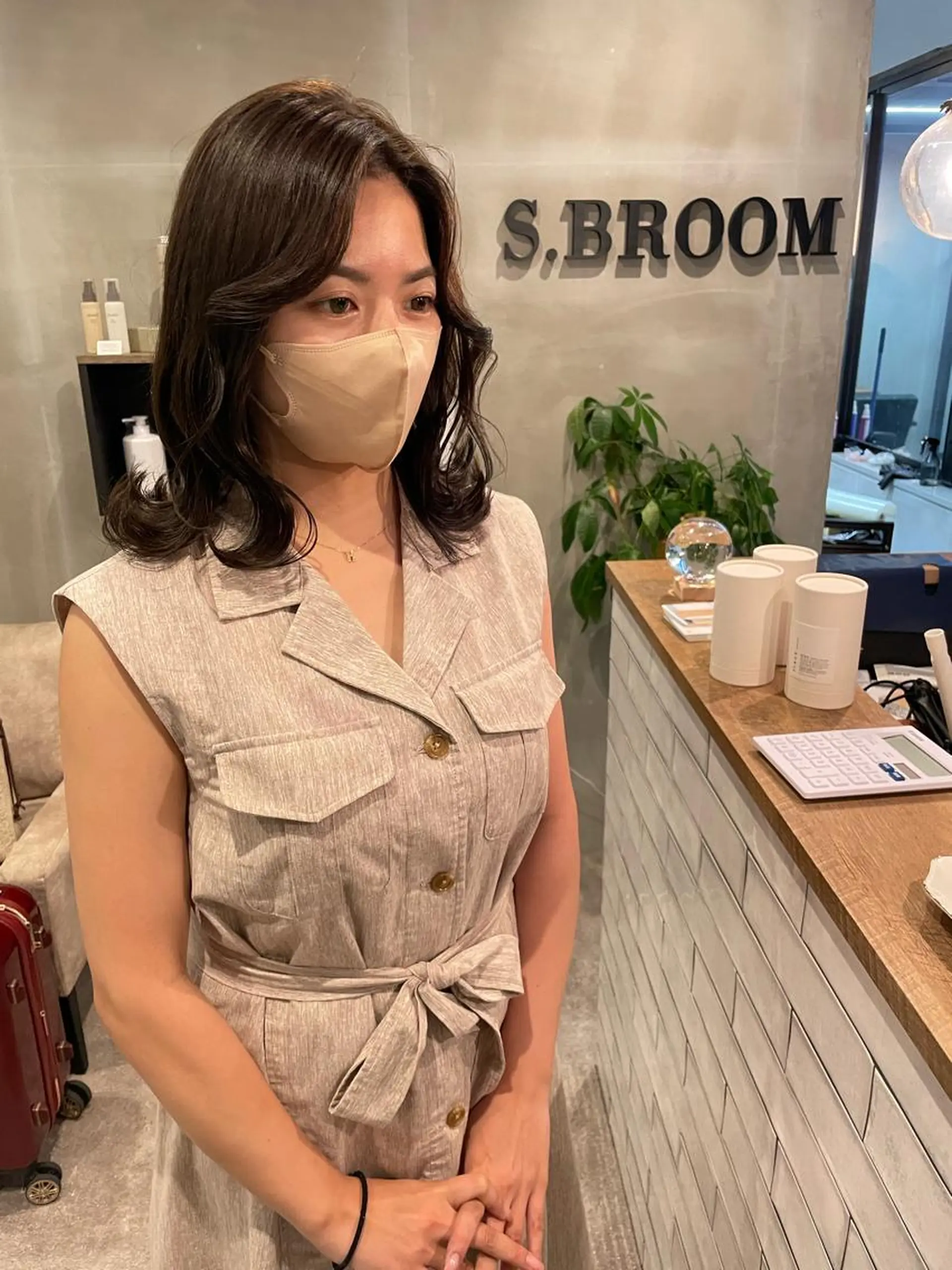 ミディアム カラー S.BROOM なんばTAKUYAのヘアスタイル