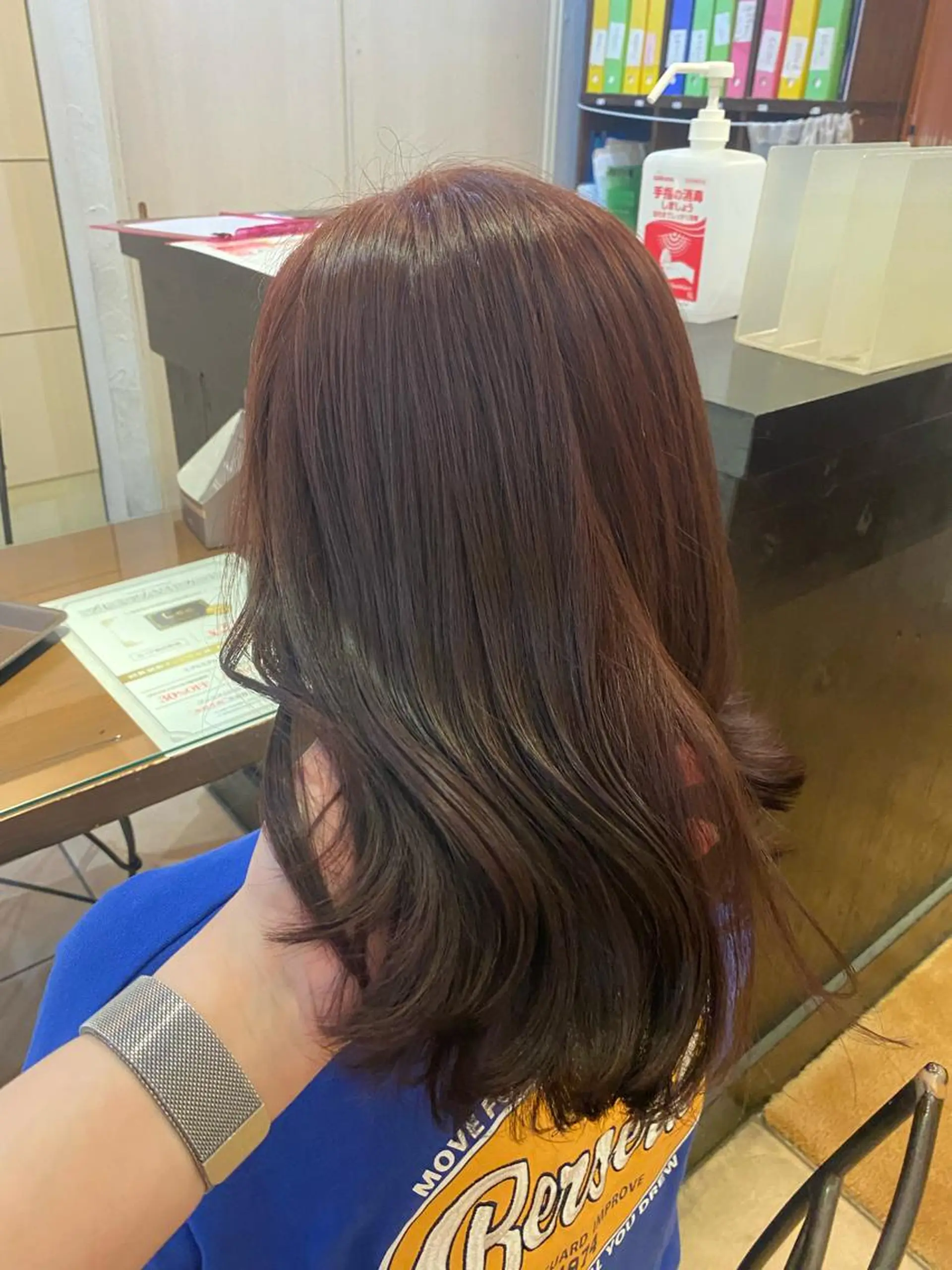 セミロング カット ヘアカラー 西岡 あつみ/ 堀江美容室のヘアスタイル