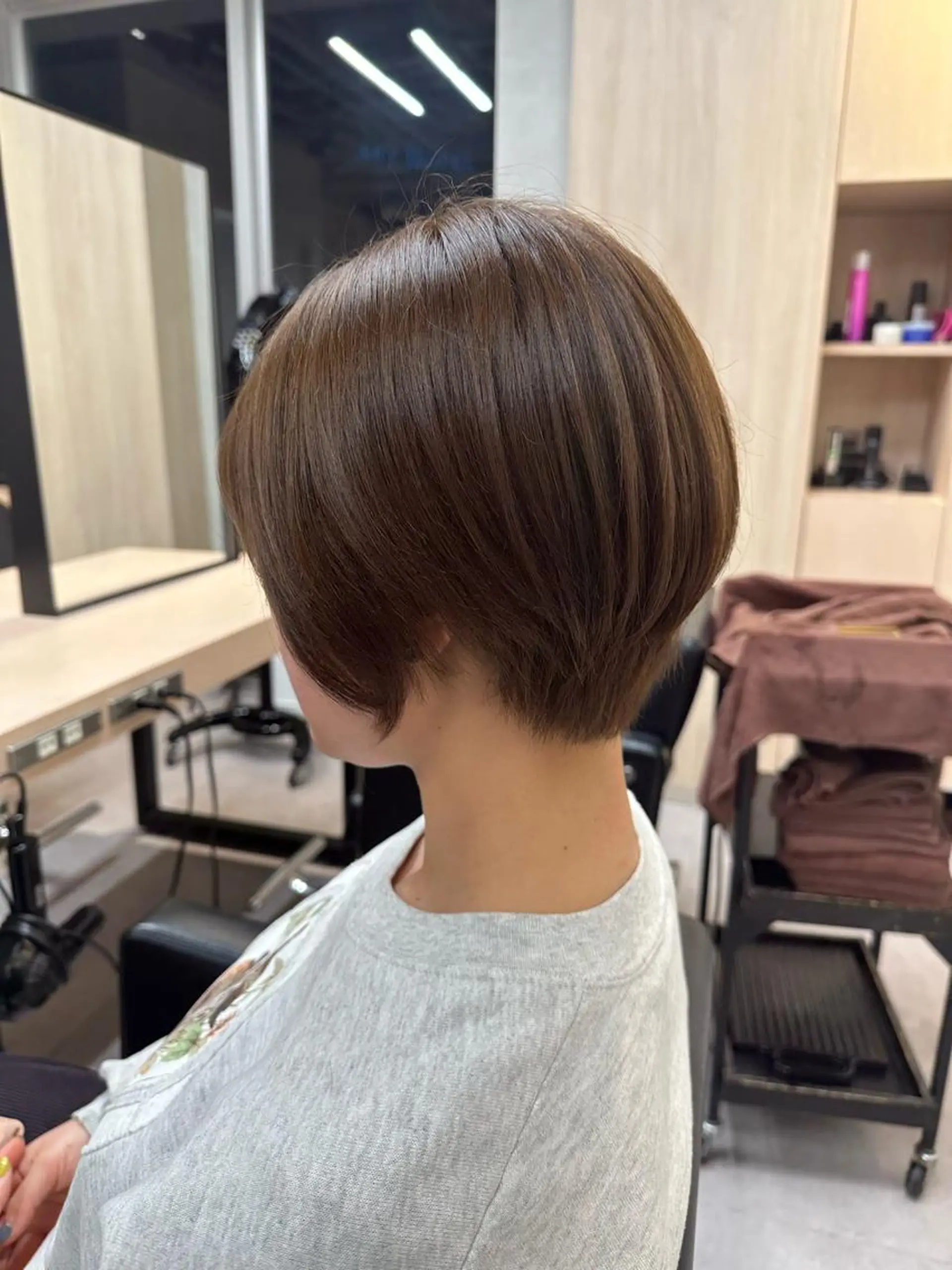 ショート カラー カット ヘアカラー トリートメント 🪞個室サロン/韓国 艶髪/keito🪞のヘアスタイル