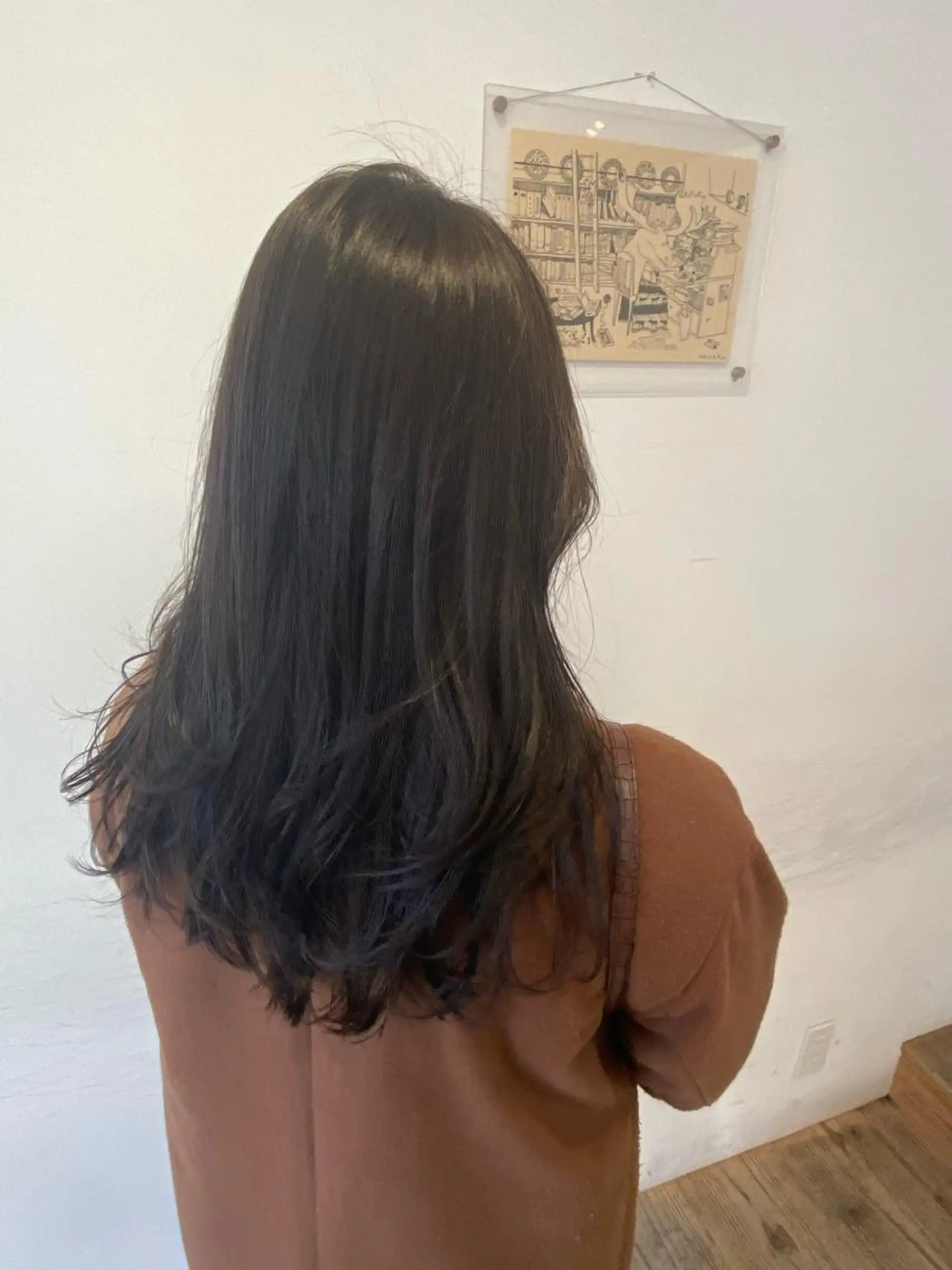 ミディアム レイヤーカット わかばやし ゆうこのヘアスタイル