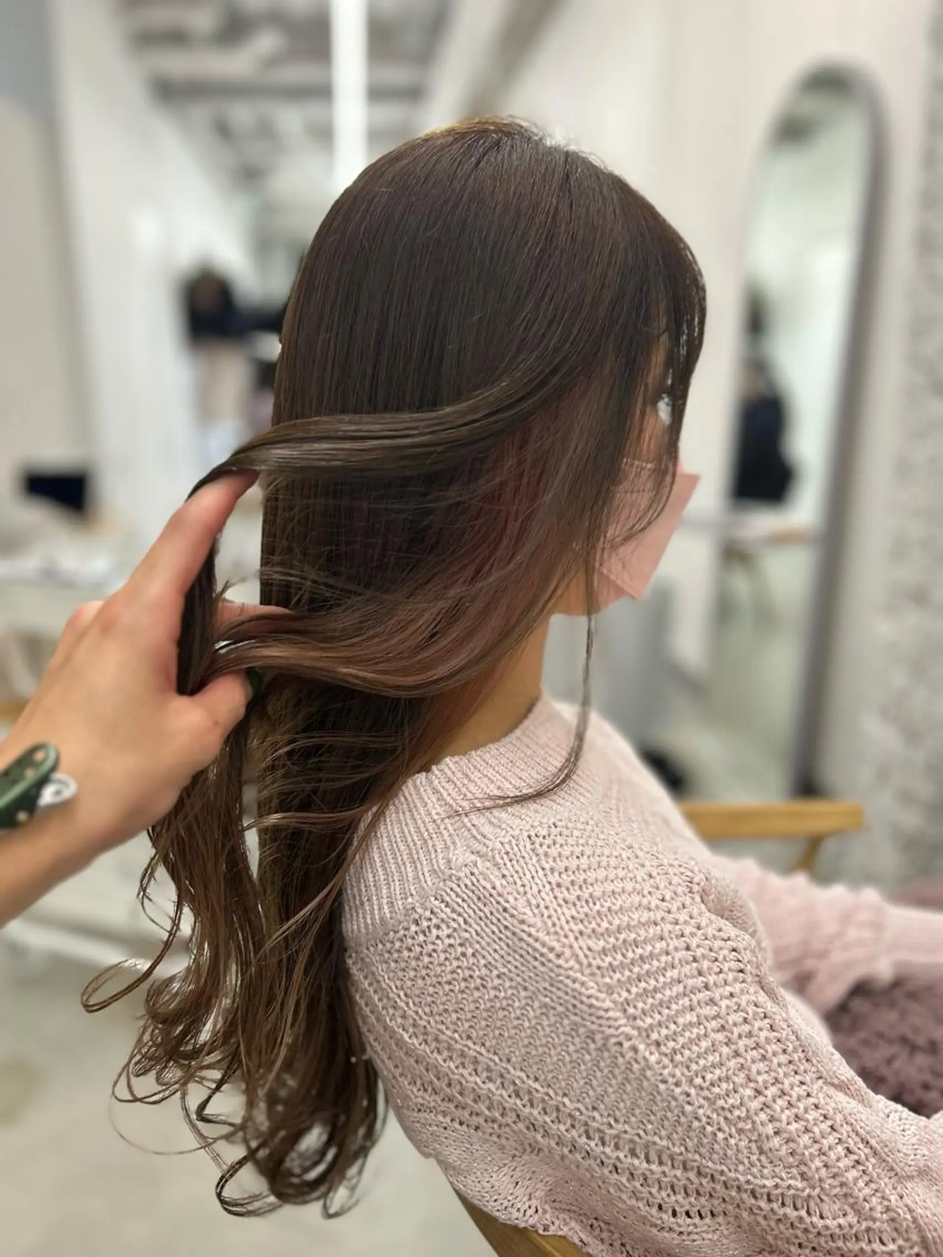 ロング ヘアカラー トリートメント 名古屋/伏見/花屋 併設/不破新のヘアスタイル