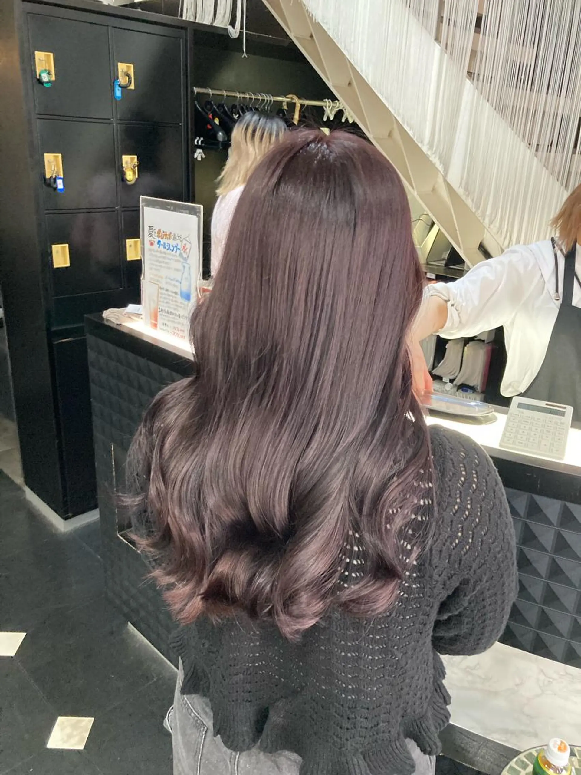 ロング カラー ブリーチ ラベンダーカラー ヘアカラー mizu kiのヘアスタイル