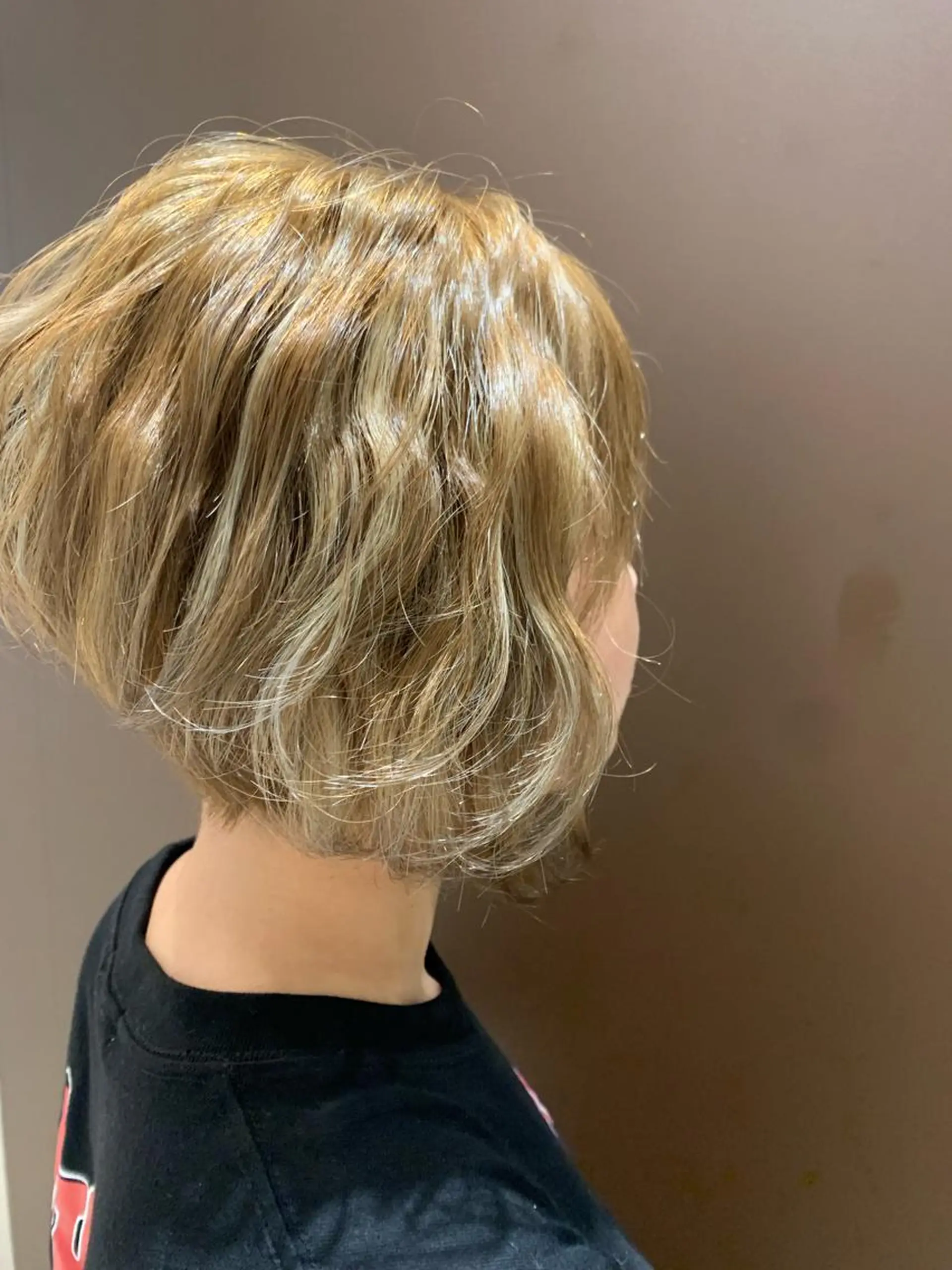 ショート カラー ヘアカラー きむえり/髪質改善 /セット/カラーのヘアスタイル