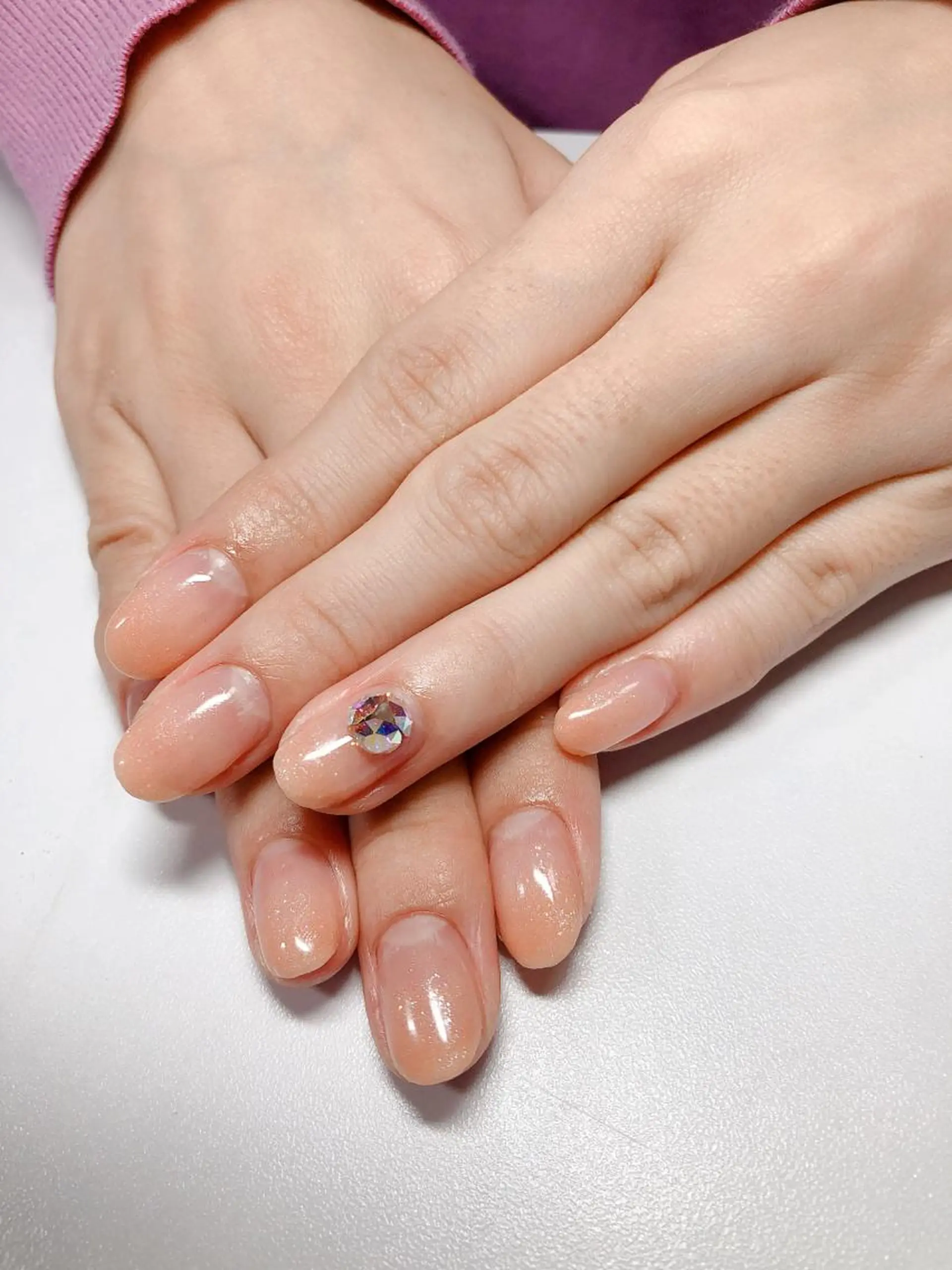 ネイル アートネイル ワンカラーネイル ♡Bivi♡自爪に 優しいネイルサロンのネイルデザイン