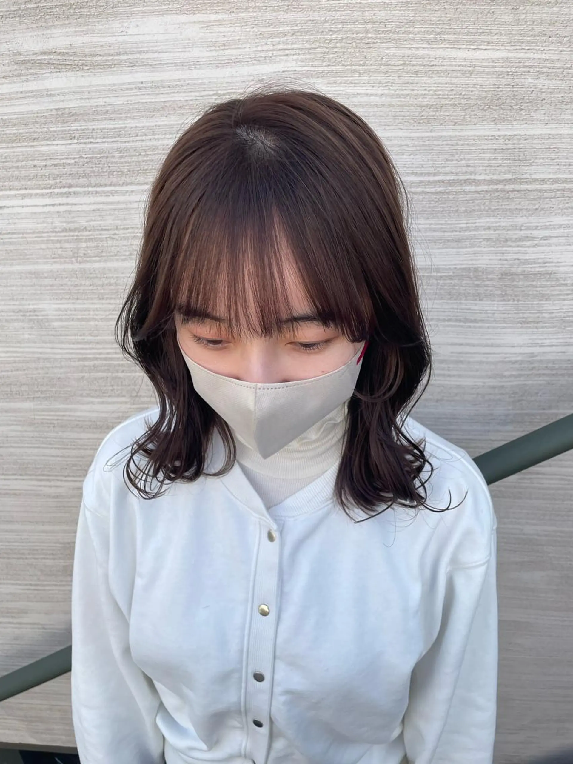 ミディアム カラー 韓国風/オシャレ /縮毛矯正/滝口琴未のヘアスタイル