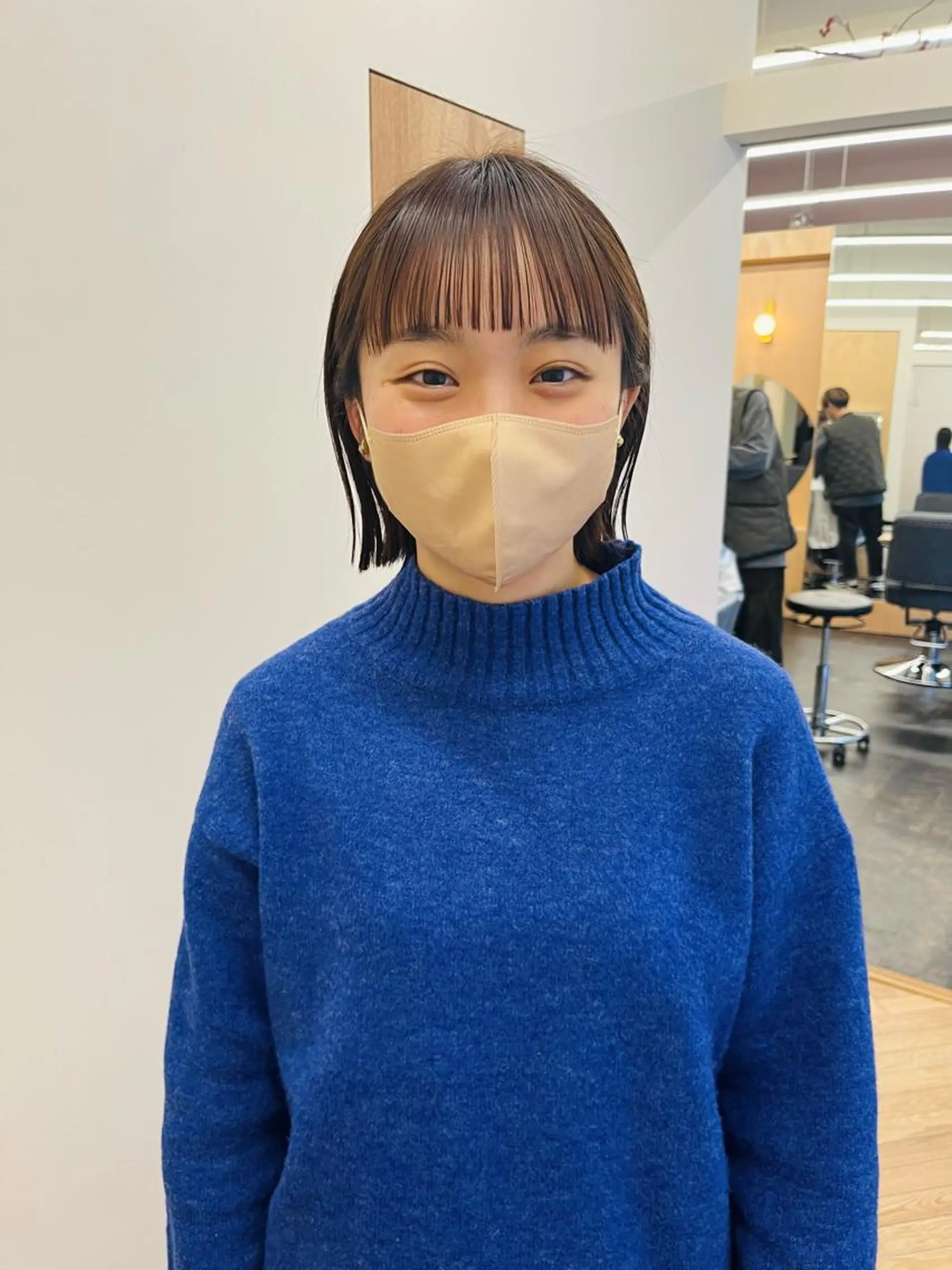 ショート 切りっぱなしボブ ボブ 西山 紗耶香🪽 透明感カラー/ボブのヘアスタイル